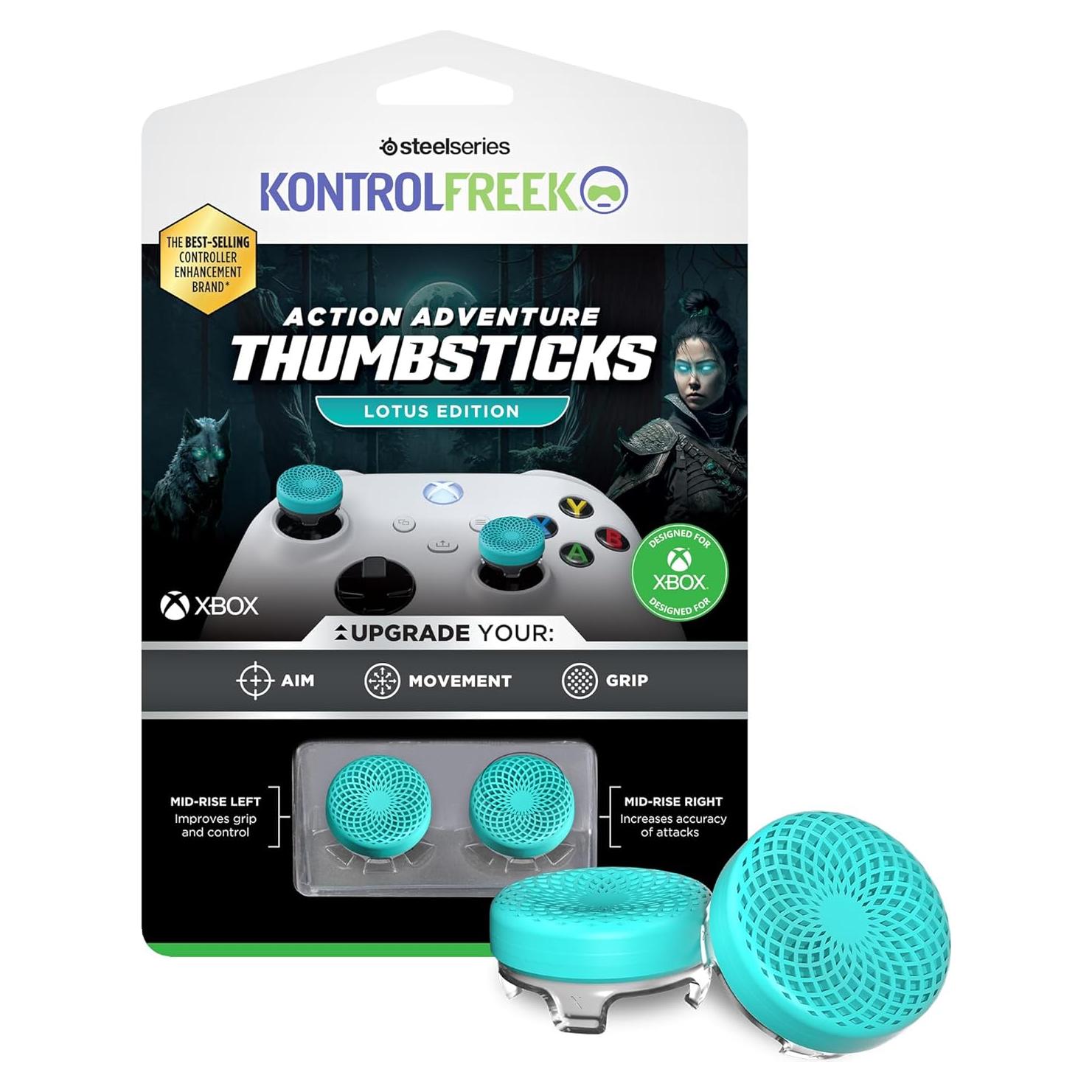 KontrolFreek Lotus para Xbox One y Series X | Thumbsticks Teal