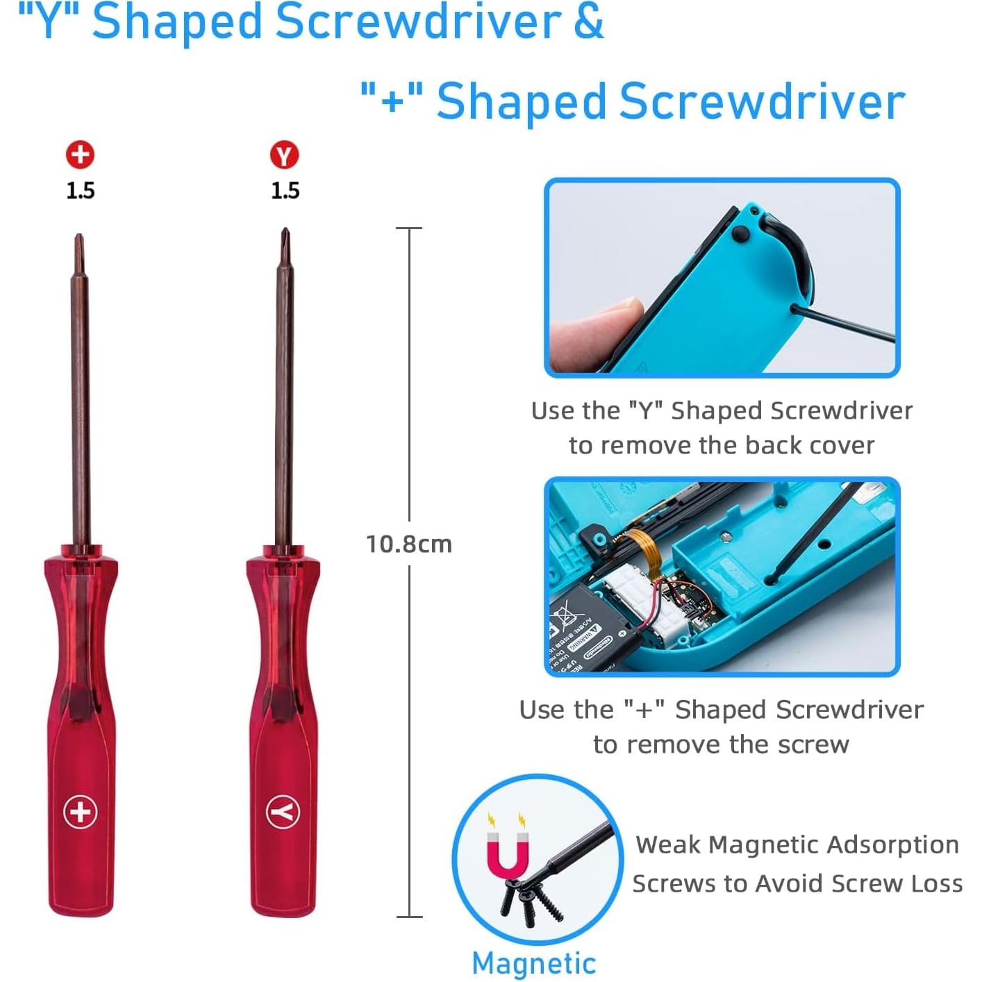 Joystick Mcbazel para Nintendo Switch - Reemplazo 3D Negro