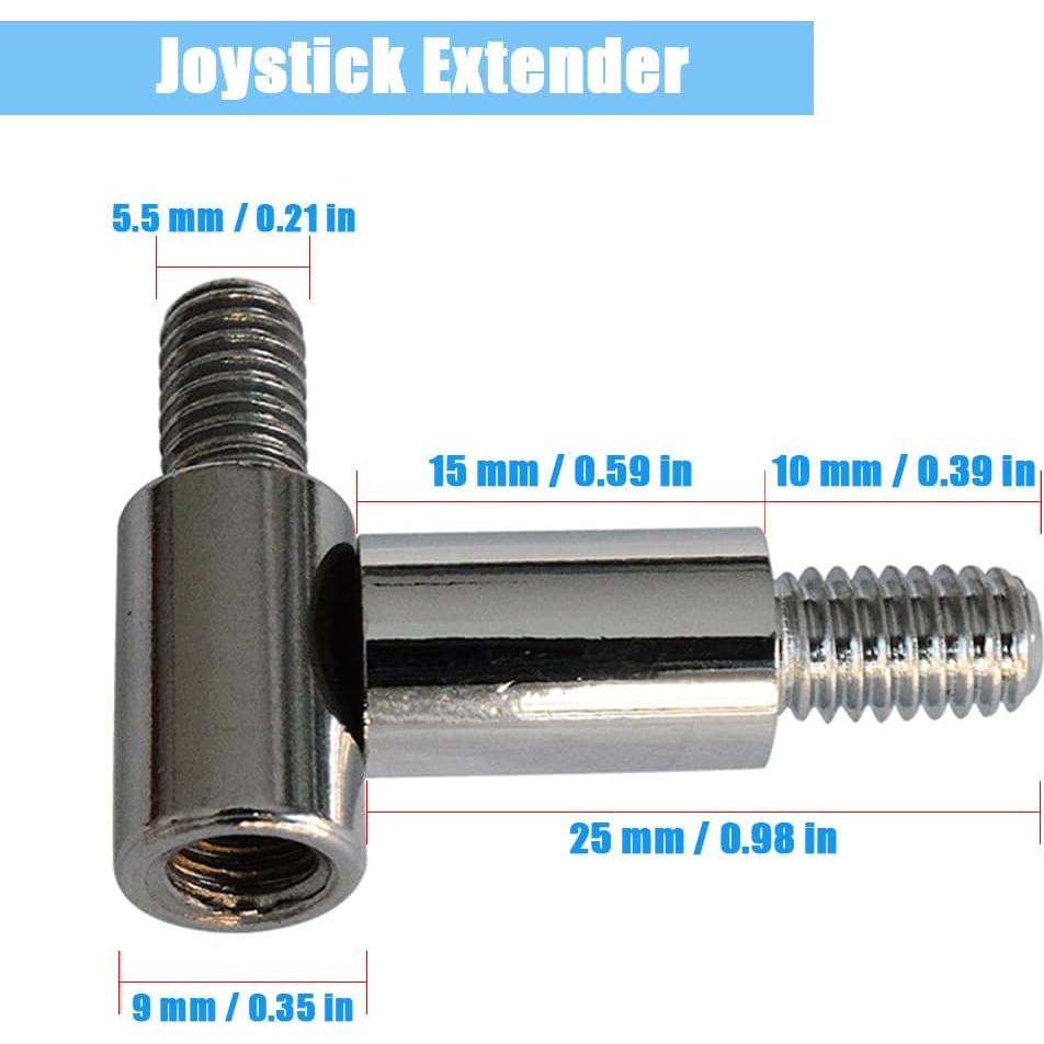 Extensor Joystick Arcade Koofull 4 Pcs 15mm Accesorios