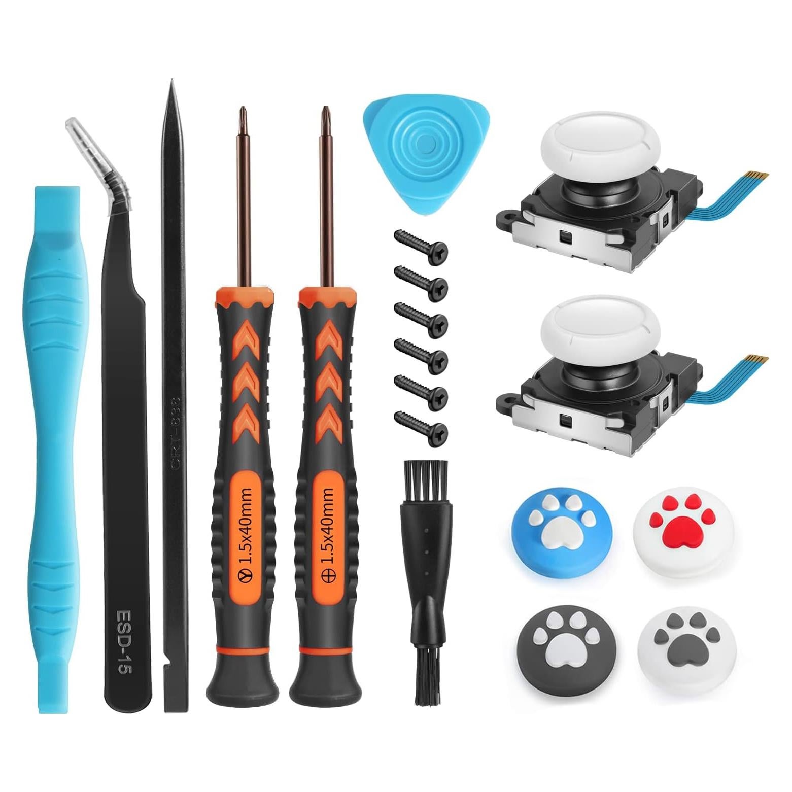 Reemplazo Joystick Switch Lite Rzkipdy 19 en 1 Kit Reparación