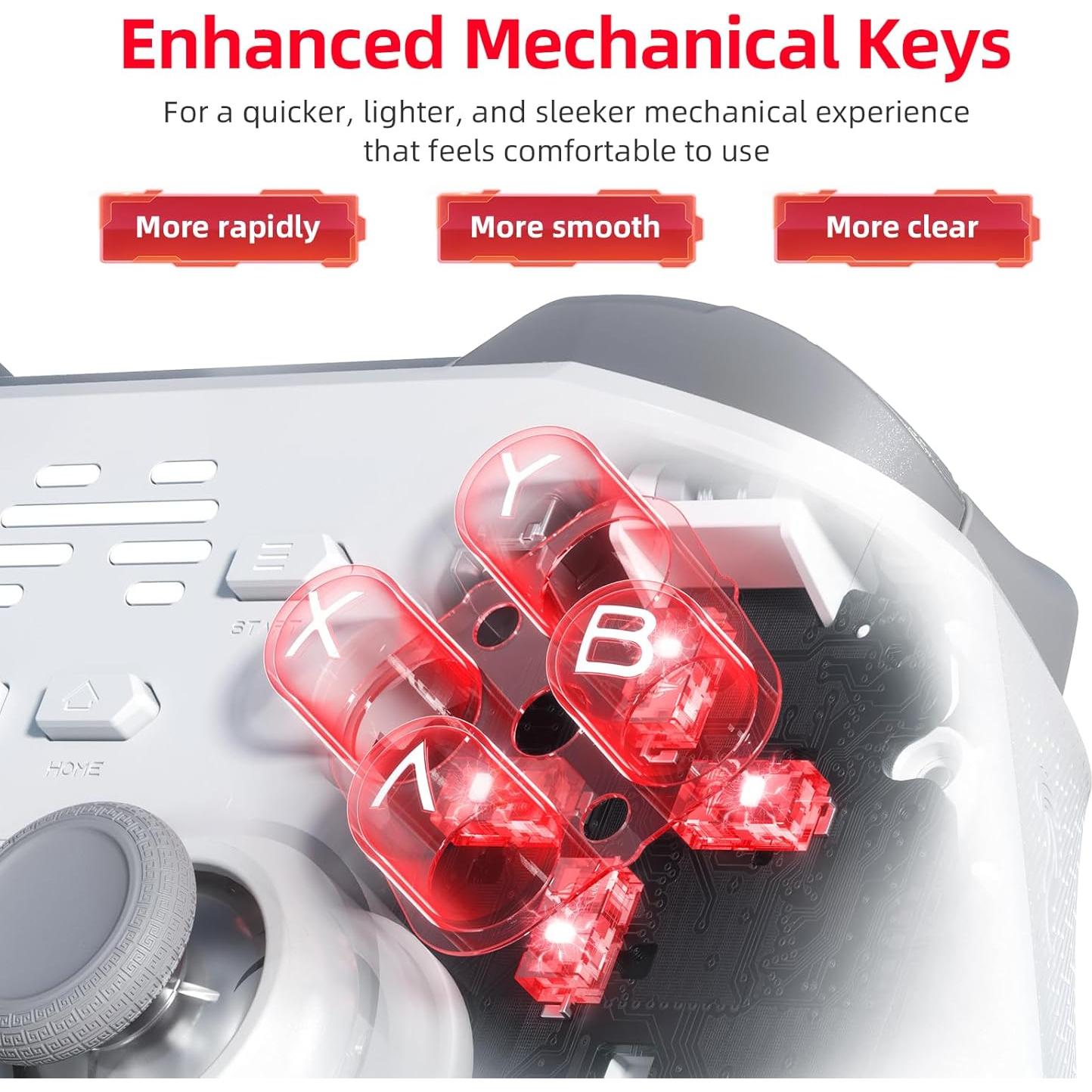 Controlador Inalámbrico BEITONG KP20 con Joysticks TMR y Turbo