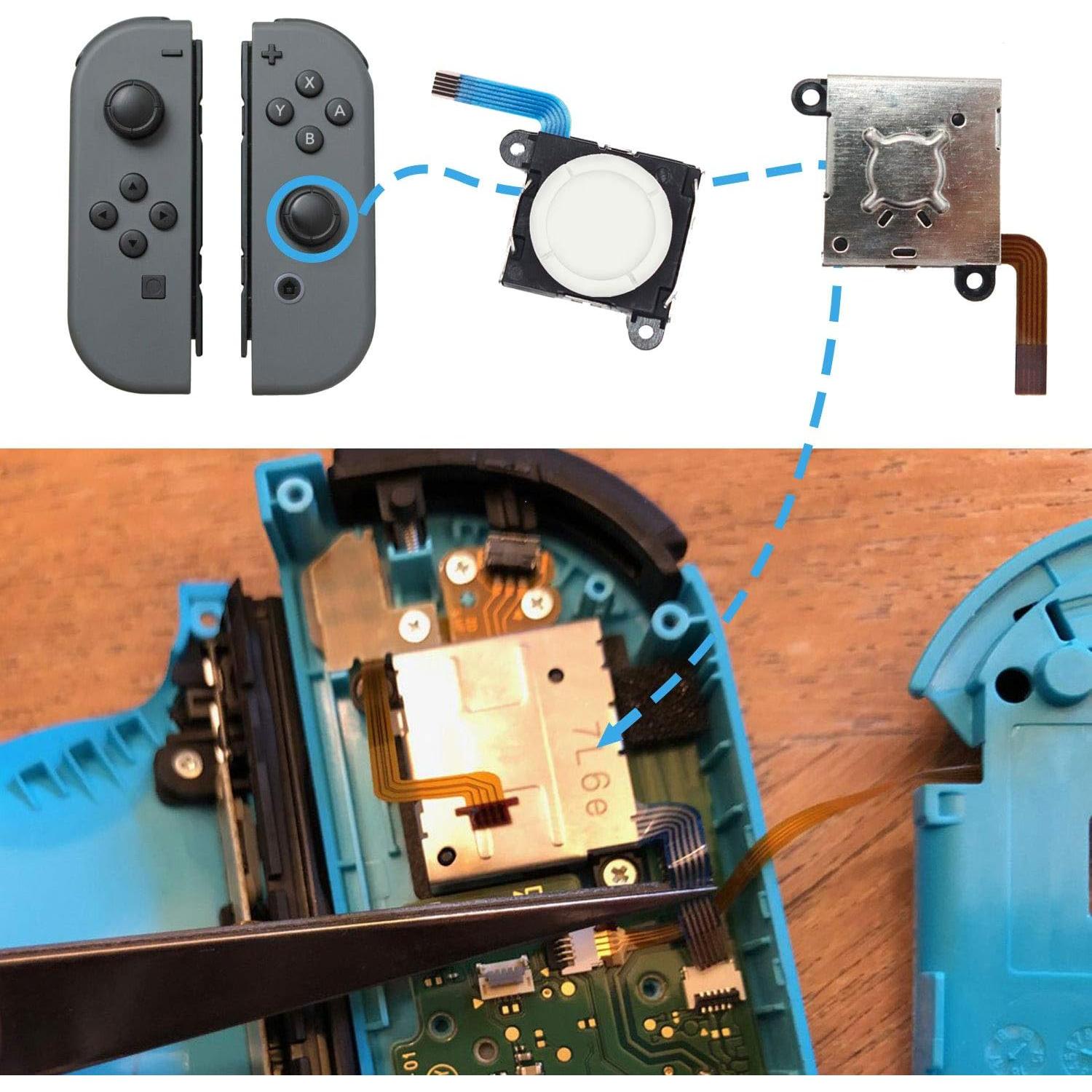 Kit Reparación Joystick Analógico 3D BRHE para Switch - 2 Piezas