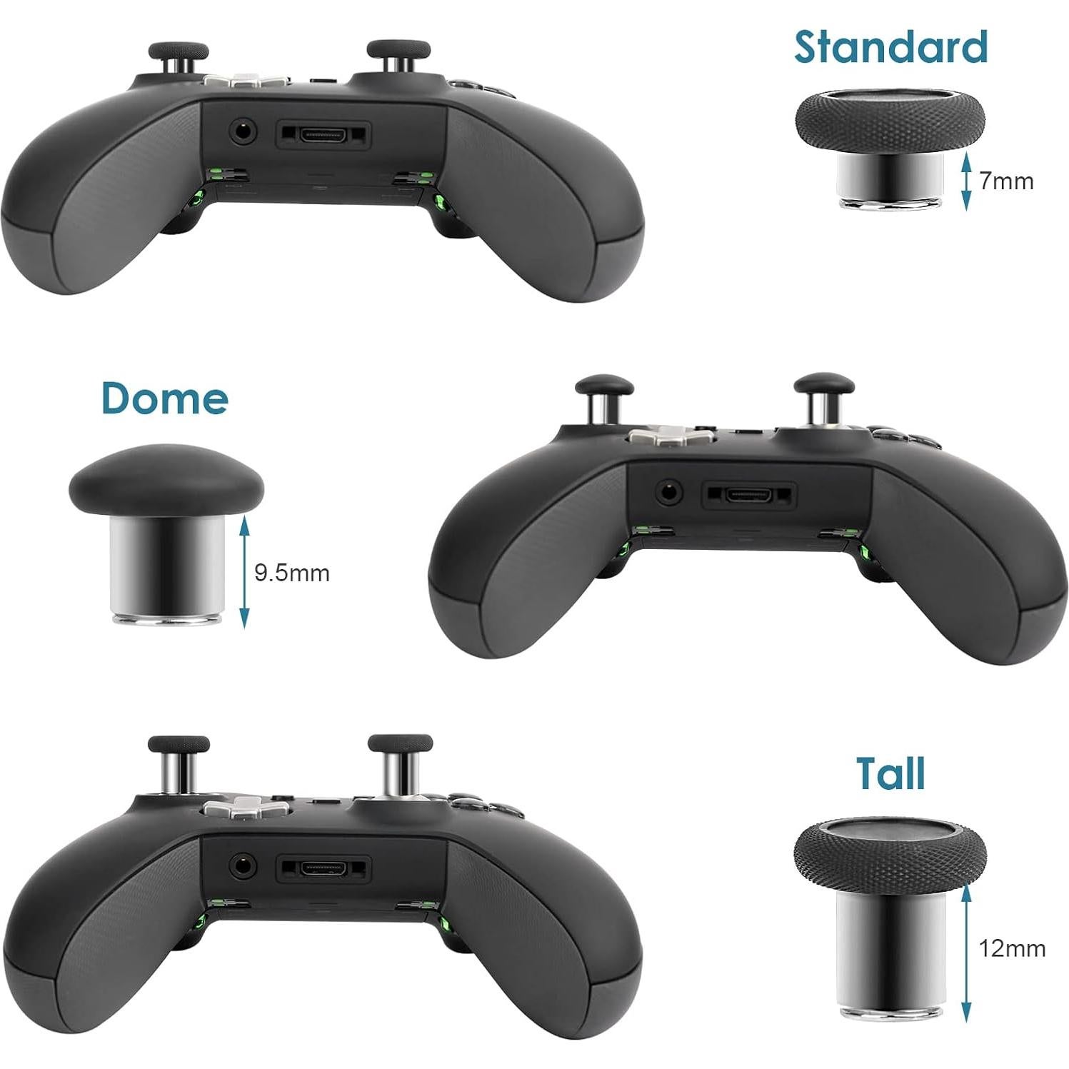 TOMSIN Joysticks Magnéticos 6 en 1 para Xbox Elite 1