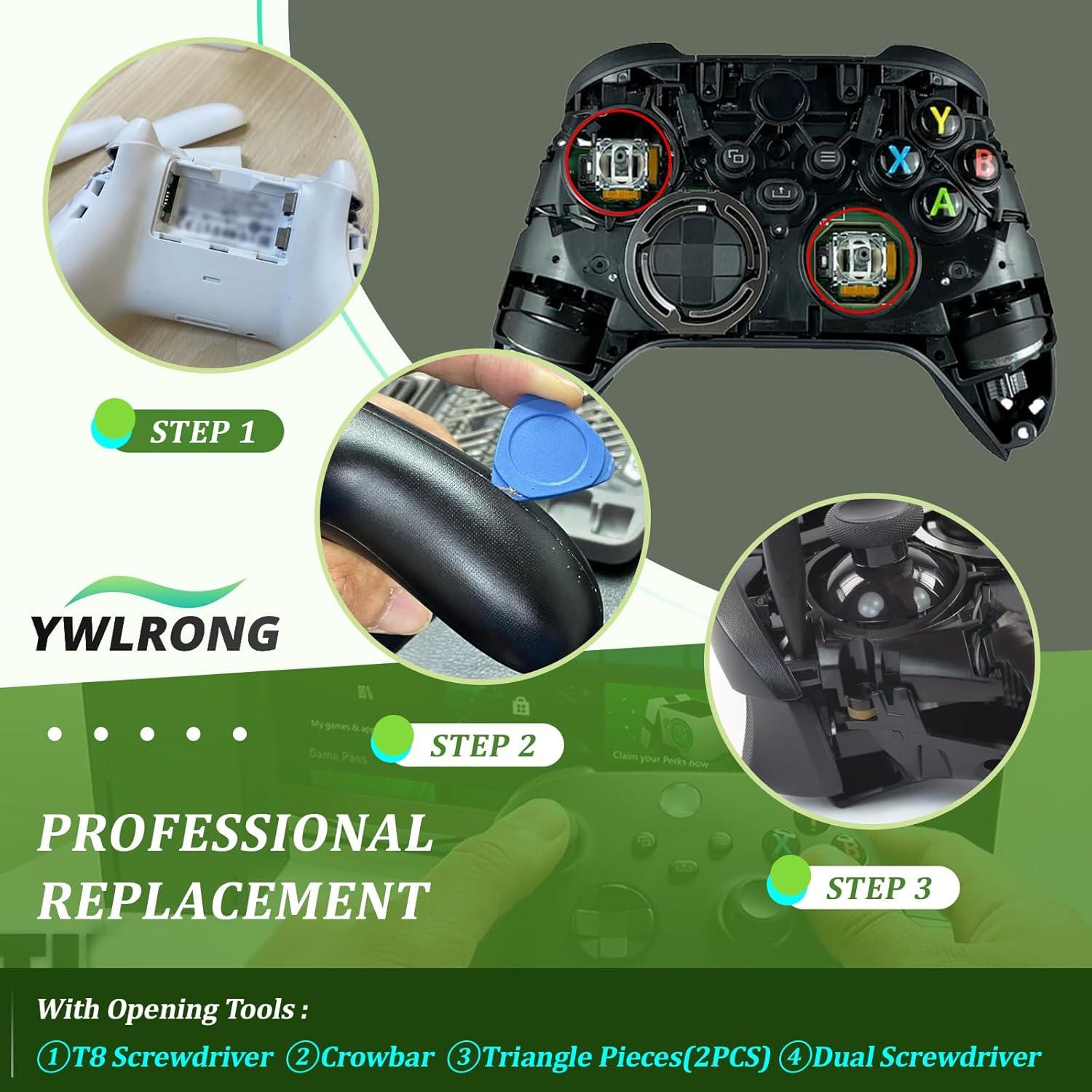 Reemplazo Joystick Xbox One S/X YWLRONG 4 Piezas Naranja