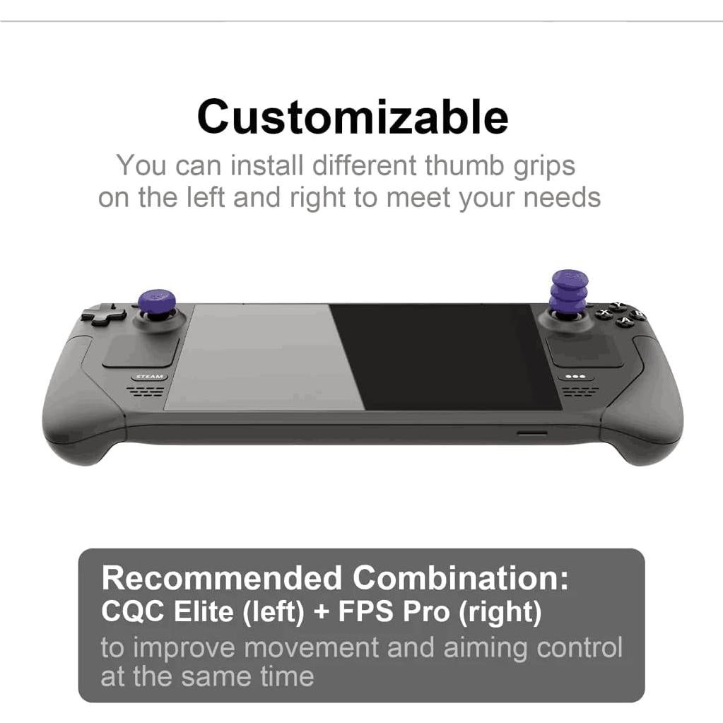 Tapas de Joystick Skull & Co. para Steam Deck y ROG Ally - Púrpura