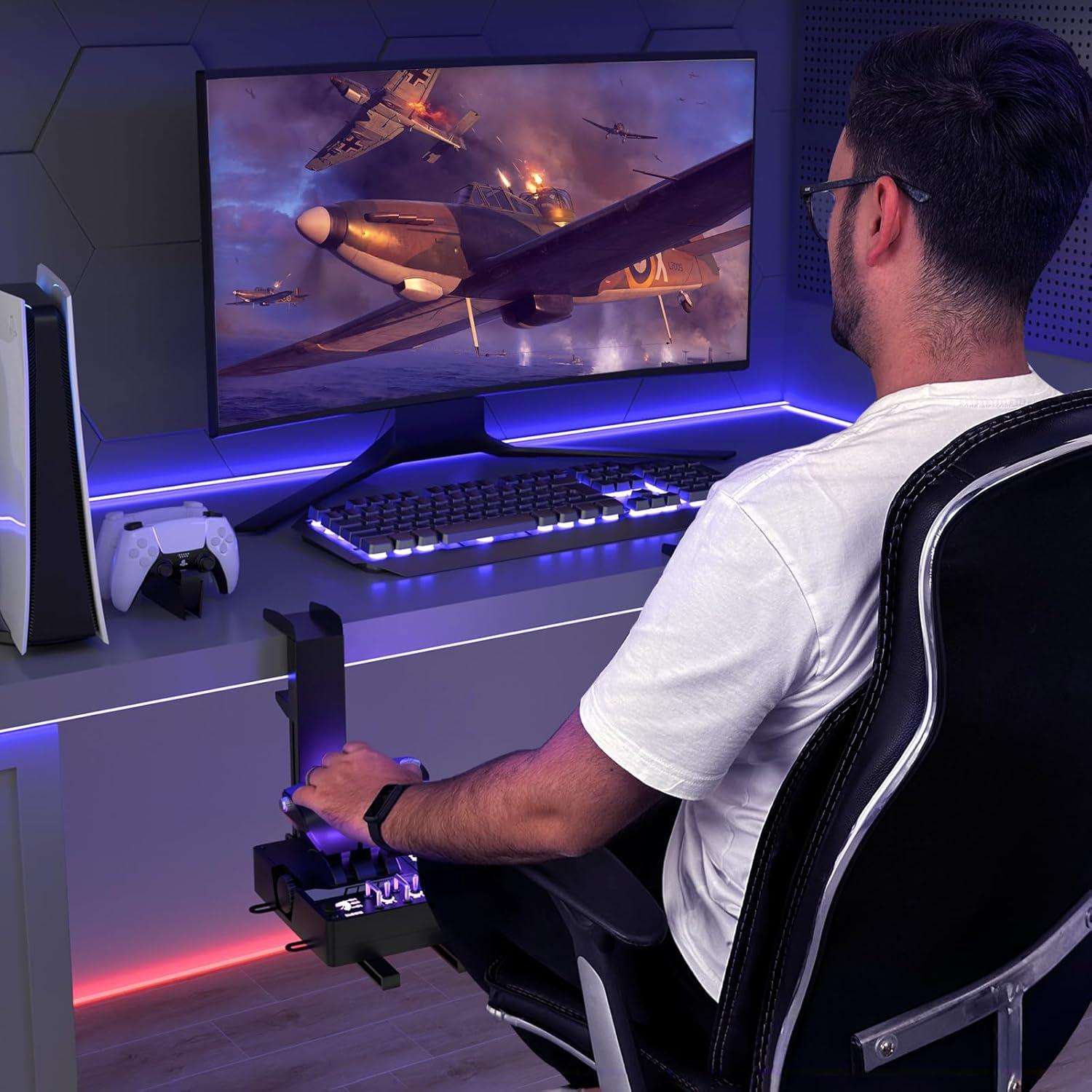 Soporte de escritorio DIWANGUS para joystick Hotas (2 piezas)