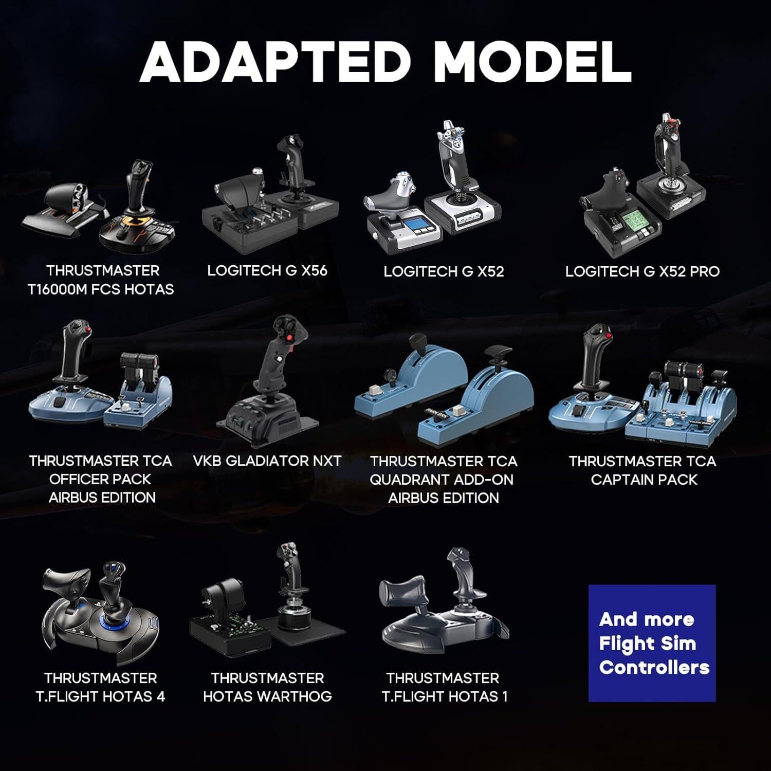 Soporte de escritorio DIWANGUS para joystick Hotas (2 piezas)