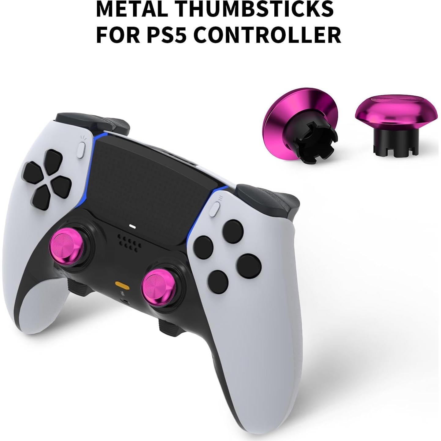 Palancas de metal CHARM FOCUS para PS5 Edge - Rosa y degradado