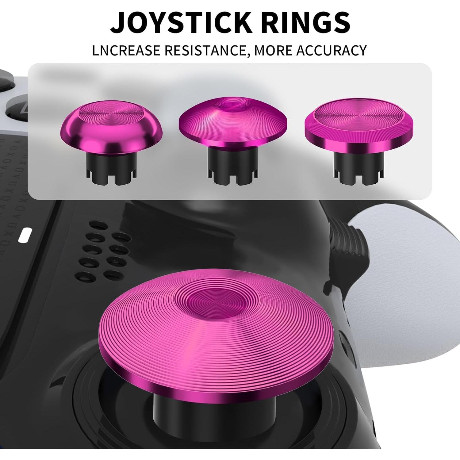 Palancas de metal CHARM FOCUS para PS5 Edge - Rosa y degradado