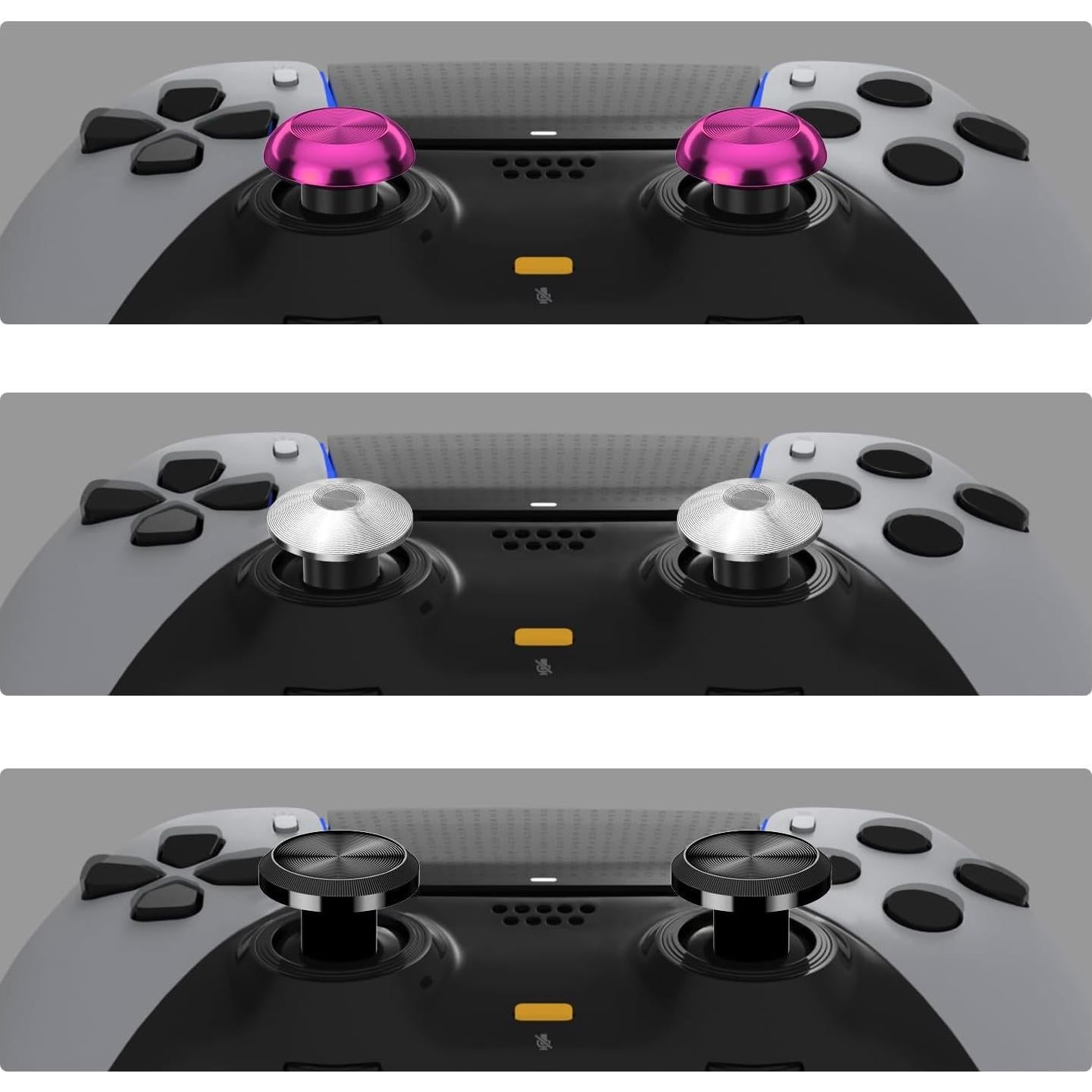 Palancas de metal CHARM FOCUS para PS5 Edge - Rosa y degradado