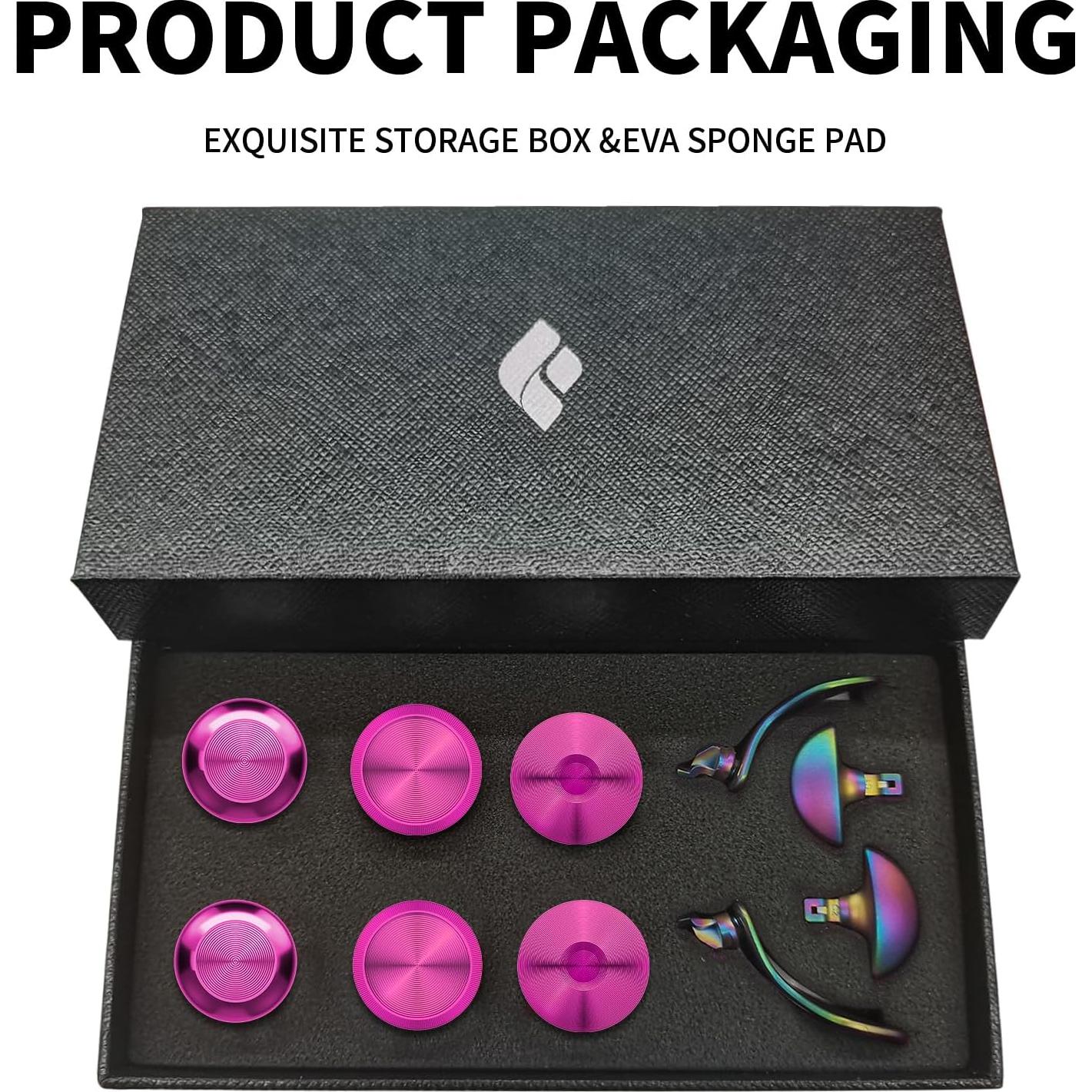 Palancas de metal CHARM FOCUS para PS5 Edge - Rosa y degradado