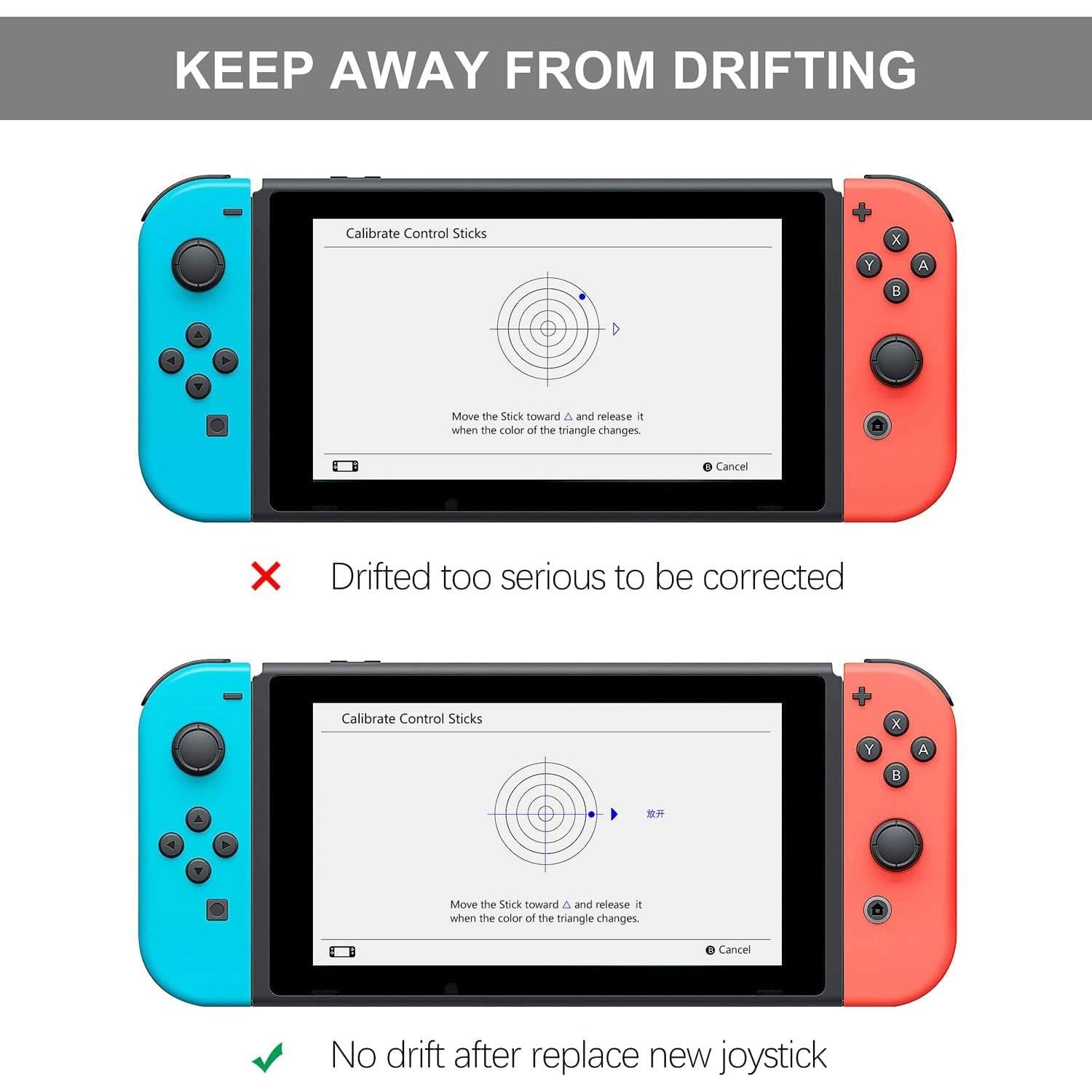 Kit de Reemplazo Joystick VGBUS para Switch Lite 4 Piezas