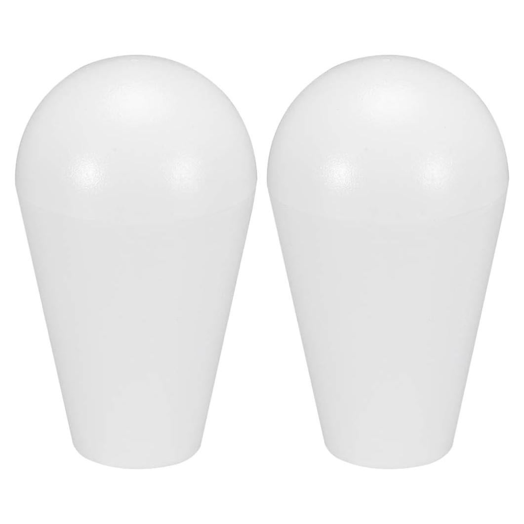 Mango Joystick Ovalado uxcell Reemplazo para Arcade Blanco 2Pcs