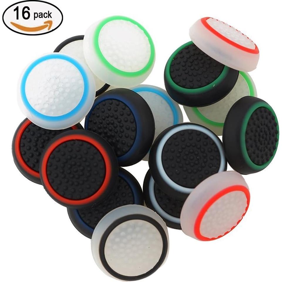 16 Tapas de Silicona Noctilucentes para Joystick SUBANG
