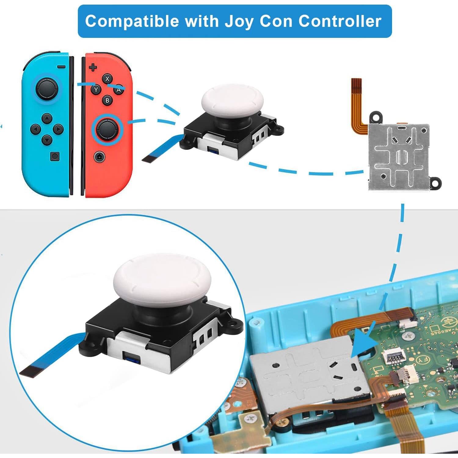 Reemplazo Joystick Joycon 4 Pack JAOYSTII Analógico 3D