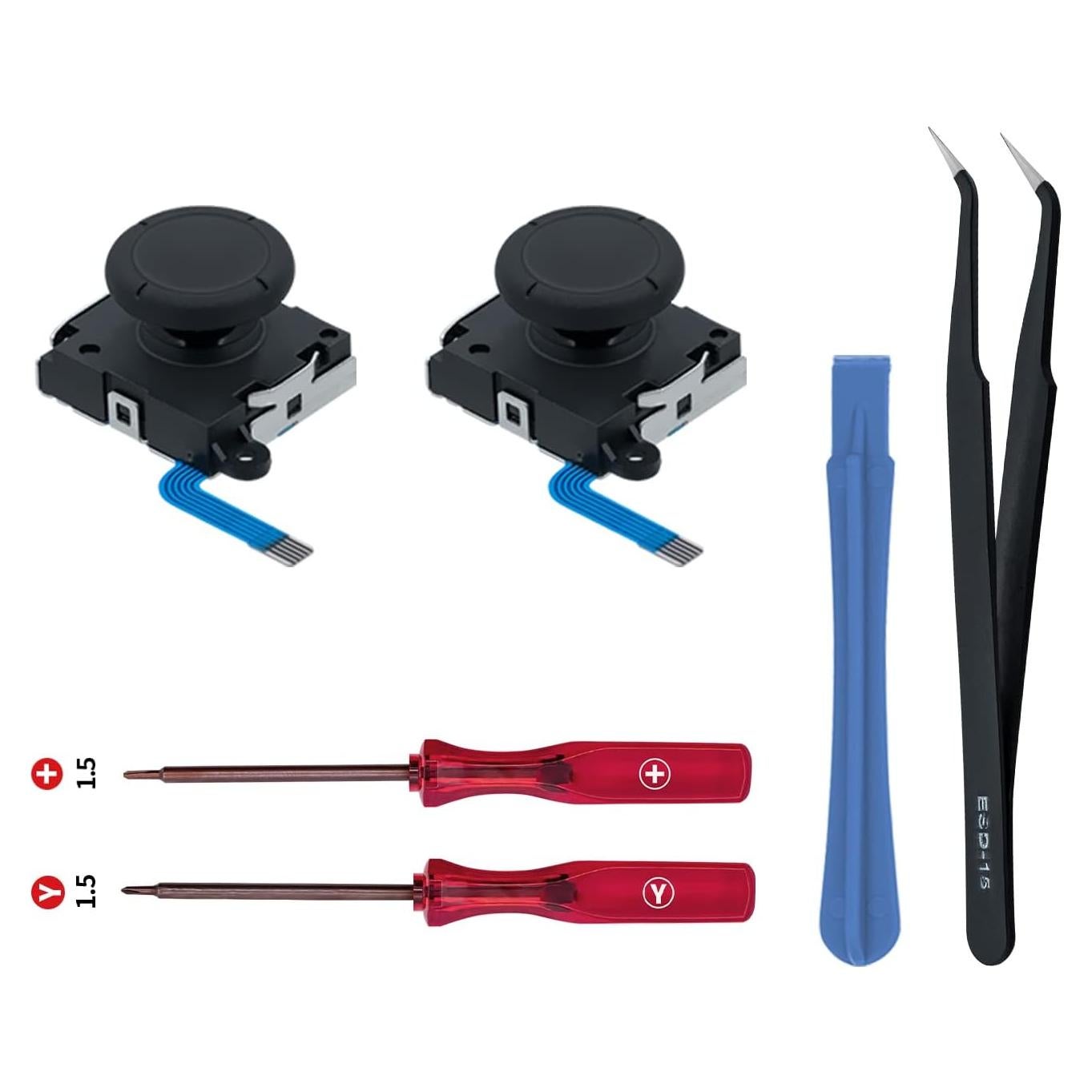 Kit Reemplazo Joystick Analógico Wigearss para Switch - Negro