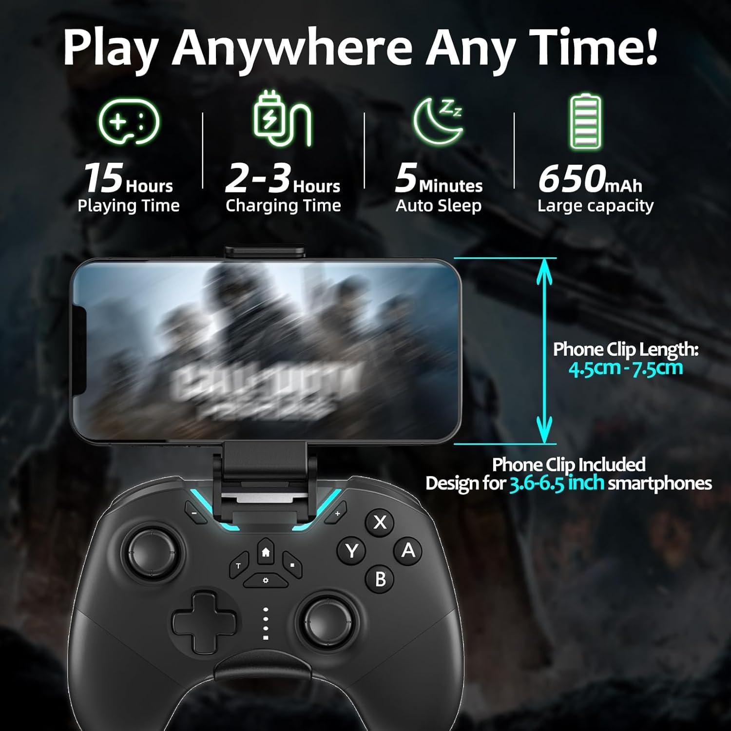 Controlador Bluetooth Aghi Pro para Switch y PC con Joystick