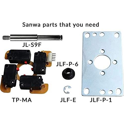 SZJLMKJ Arcade OTTO Joystick DIY Upgrade Kits Korean Style V2 Kit for Sanwa JLF-TP-8YT Joystick/Hori Hayabusa Joystick