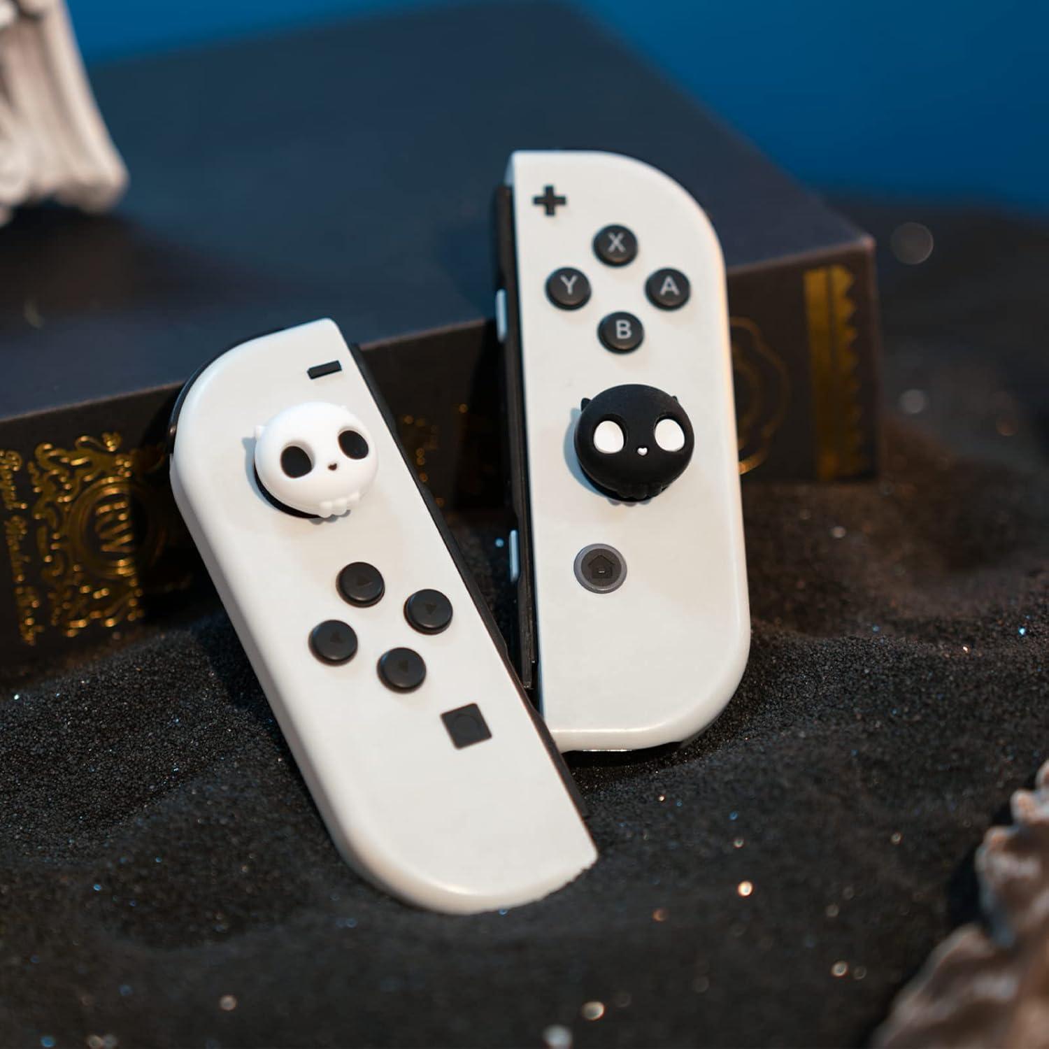 Tapas de Pulgar GeekShare Calavera para Nintendo Switch 4PCS