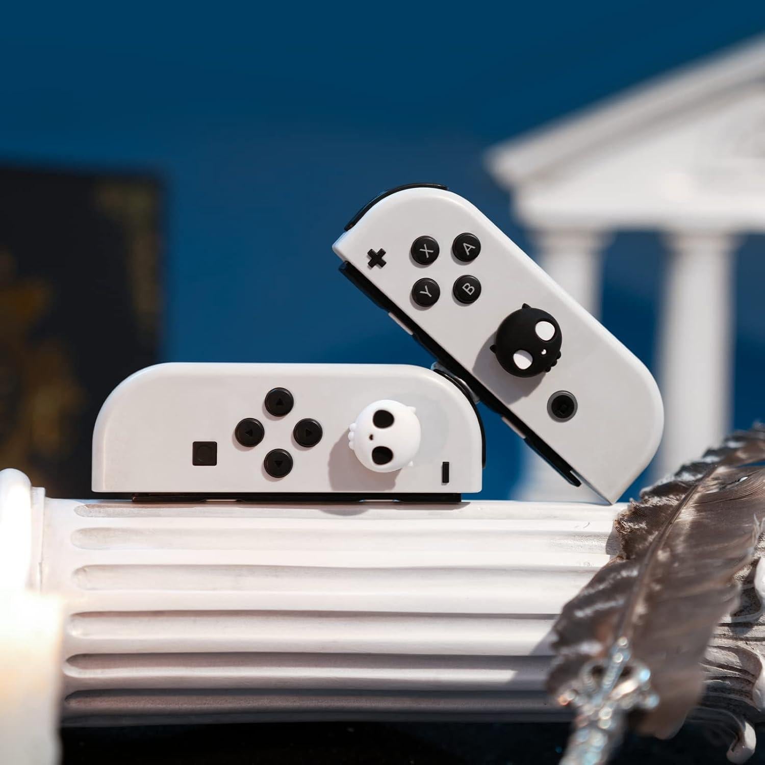 Tapas de Pulgar GeekShare Calavera para Nintendo Switch 4PCS