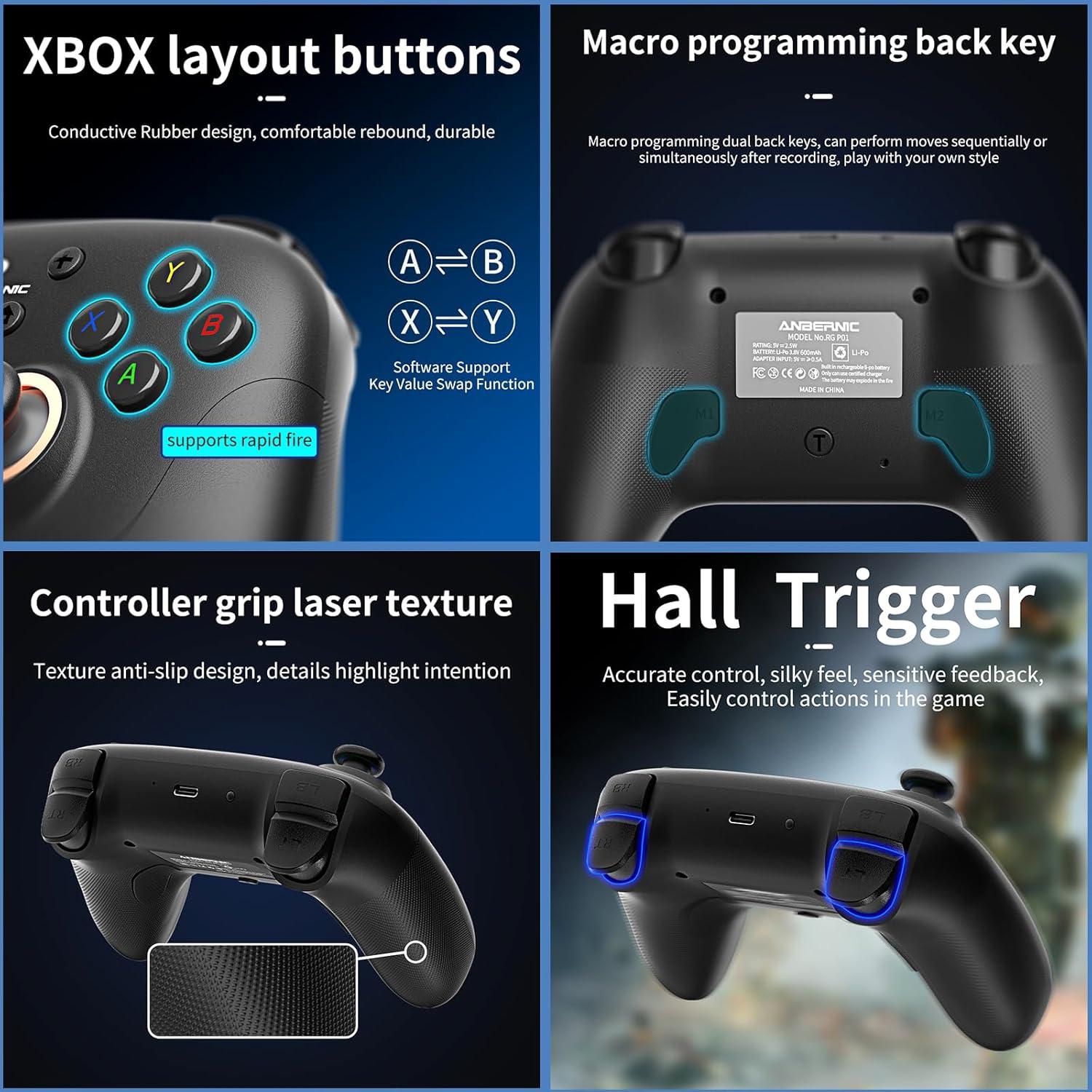 Controlador Inalámbrico GiipGoop RG P01 para PC y Switch