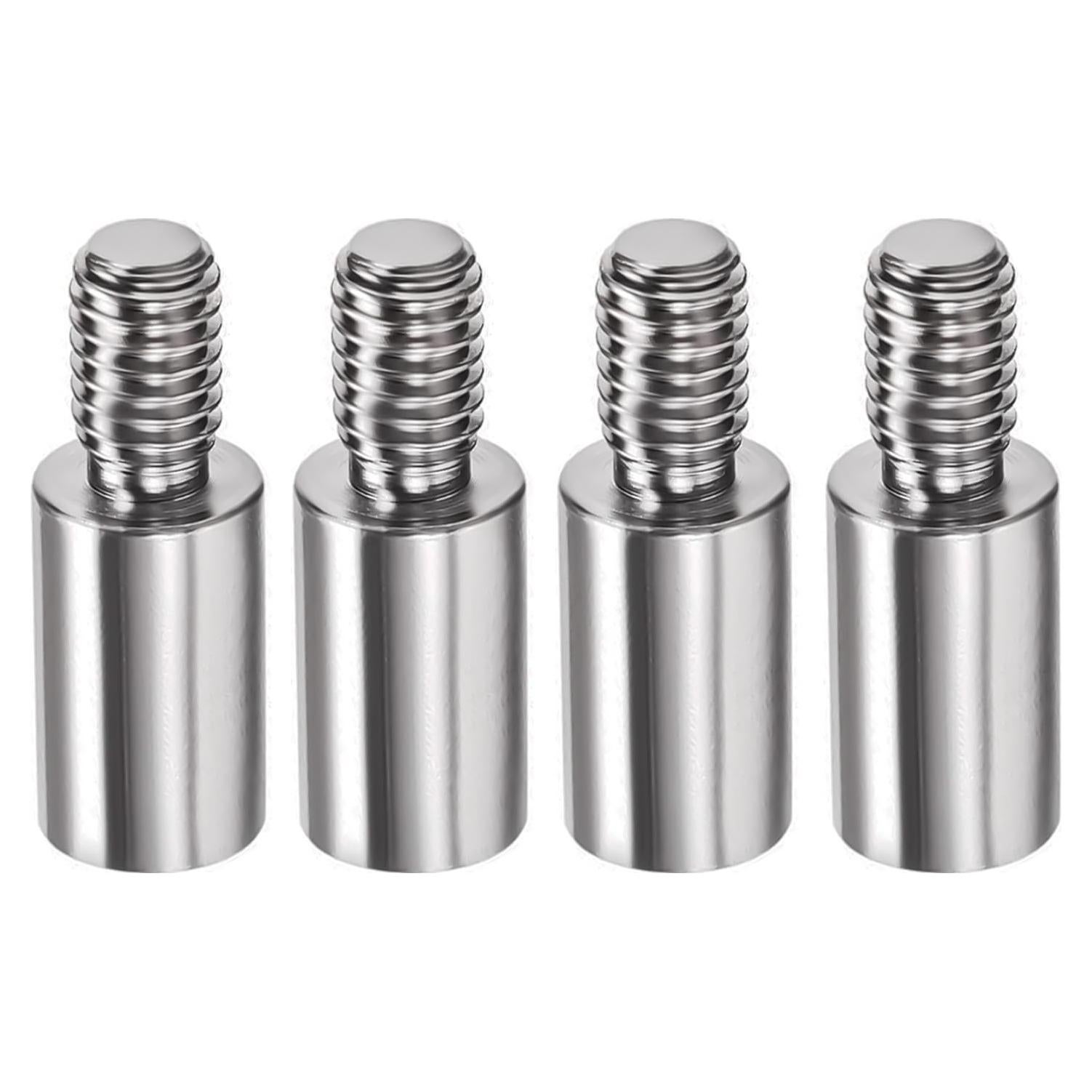 Boguish Stainless Steel Arcade Joystick 15mm Shaft Extender Control Rod Extension Classic Fighting Game Machine DIY Parts 4Pcs