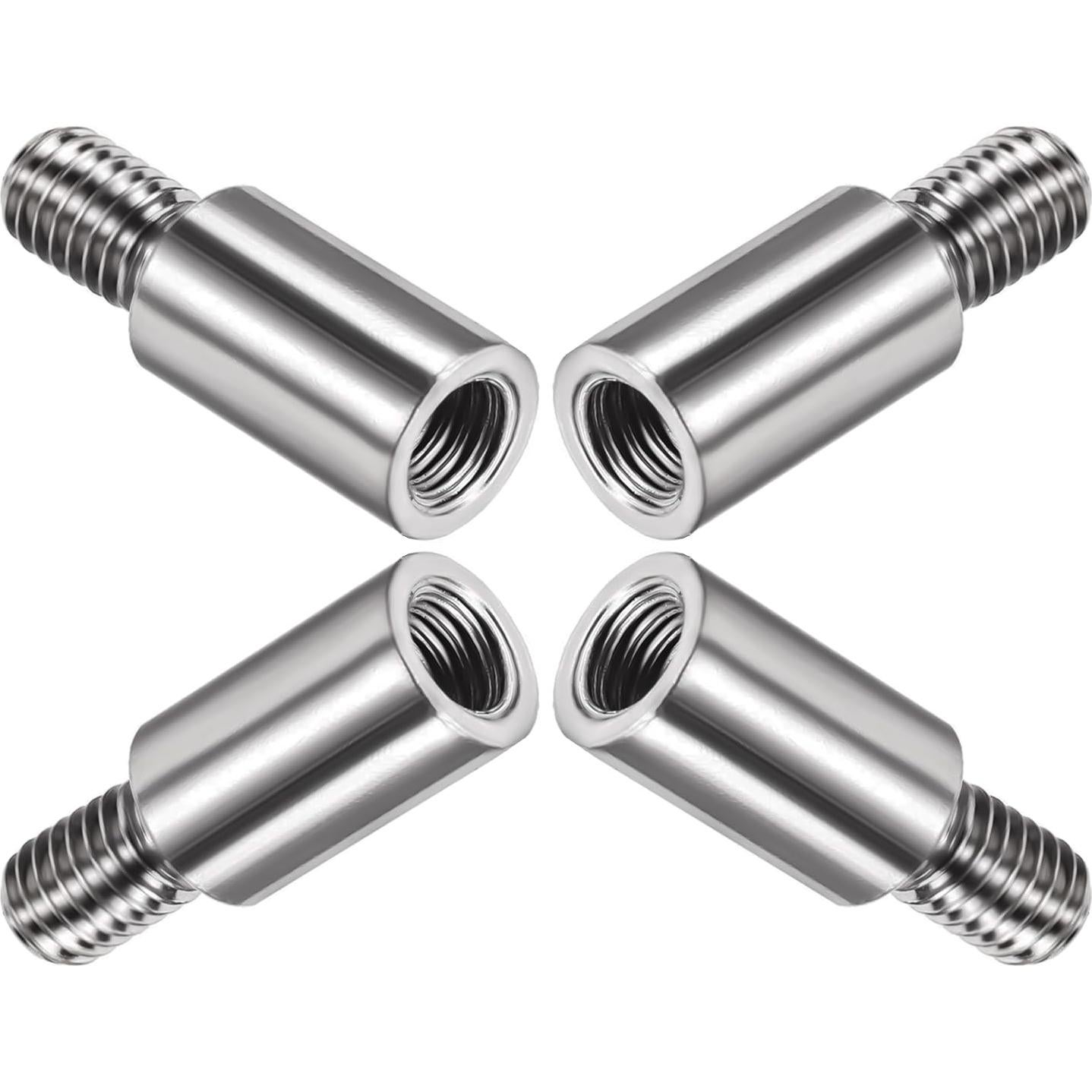 Boguish Stainless Steel Arcade Joystick 15mm Shaft Extender Control Rod Extension Classic Fighting Game Machine DIY Parts 4Pcs