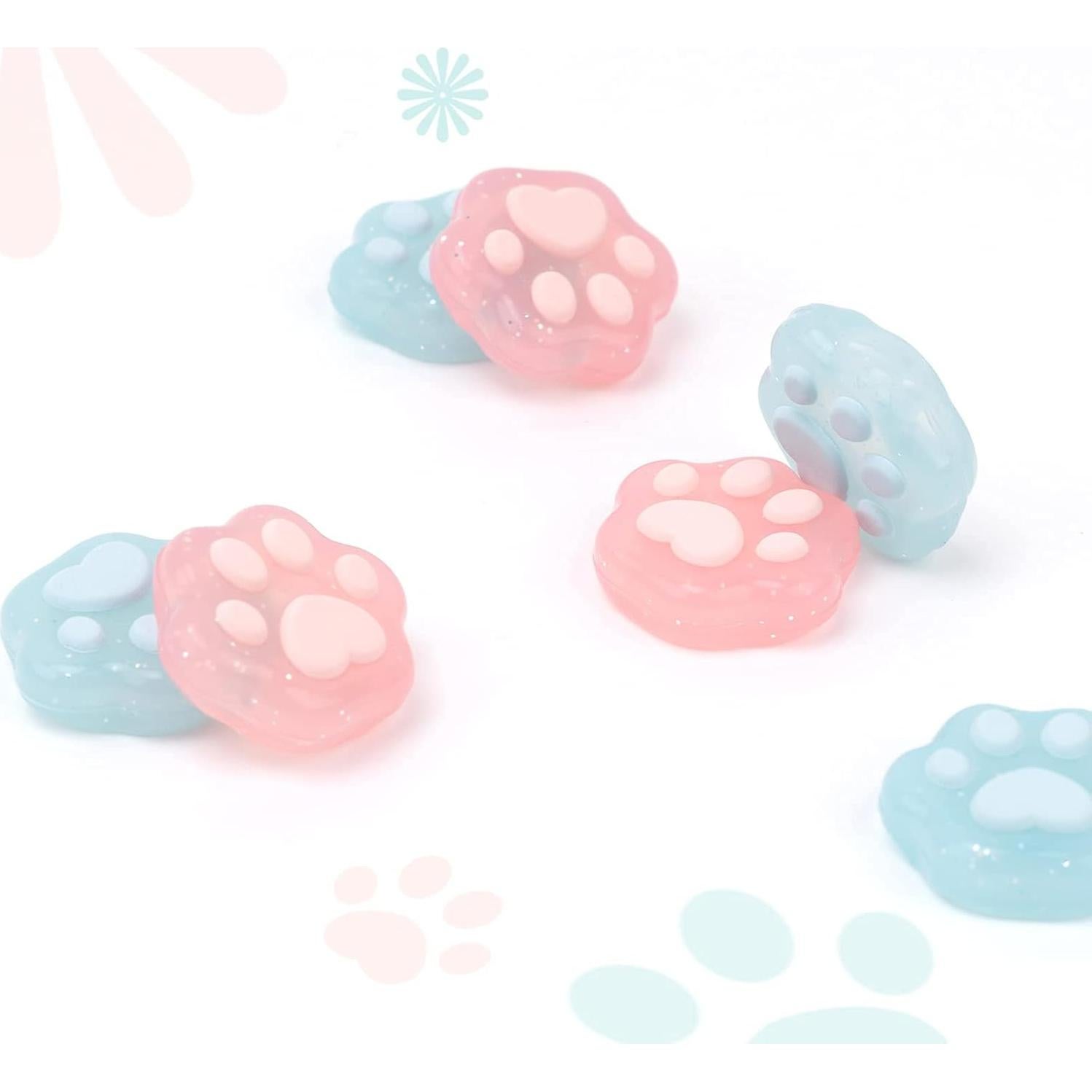 Tapas de agarre GeekShare para Switch y Lite - 4PCS Brillante