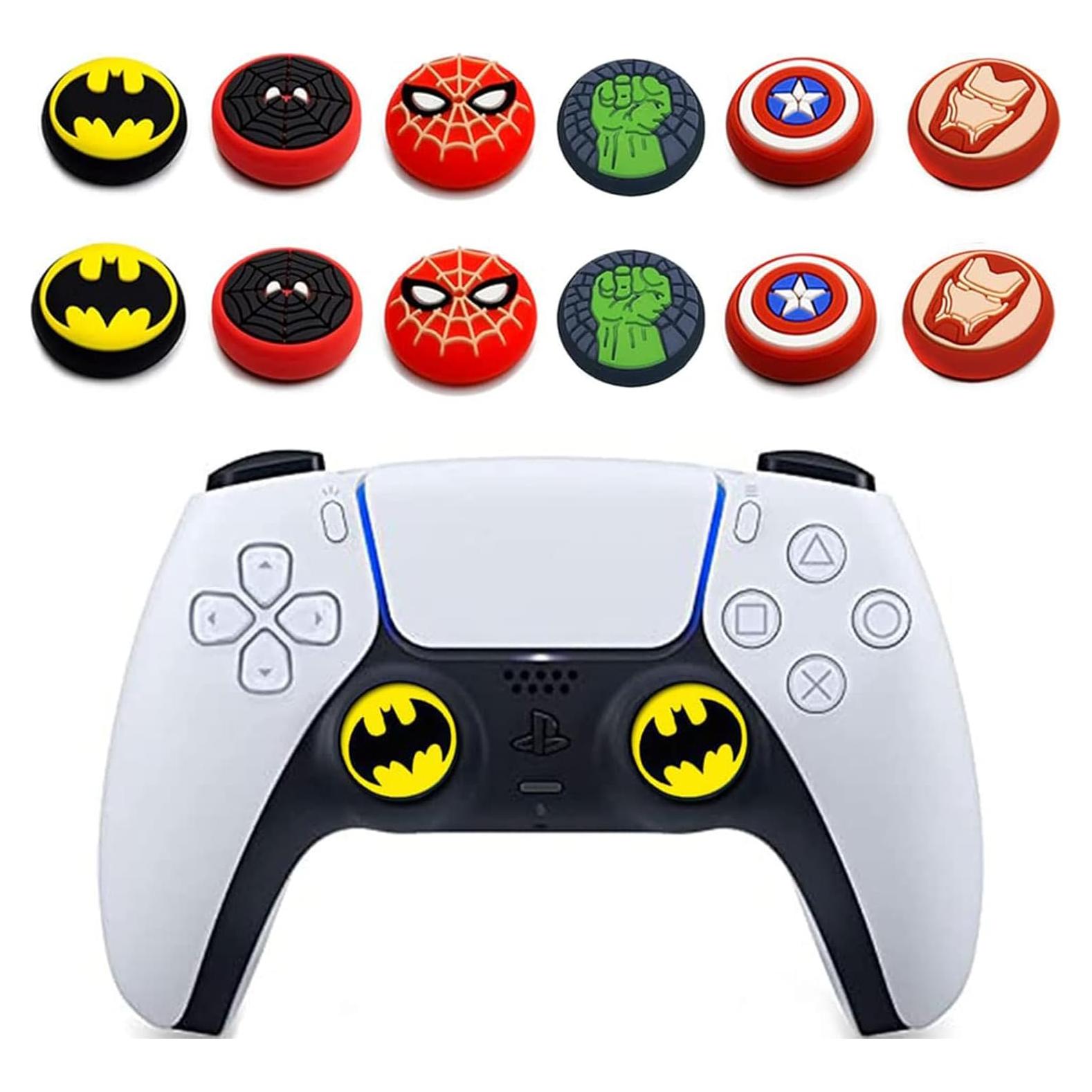 Cubierta de agarre analógico Jaees 12 piezas para PS5/PS4/Xbox