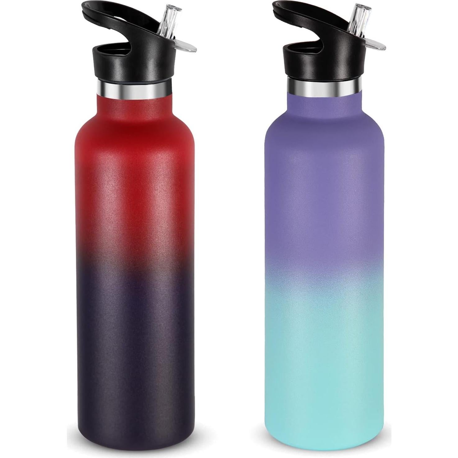 Botellas de Agua Neihepal 2 Piezas 680ml Acero Inoxidable