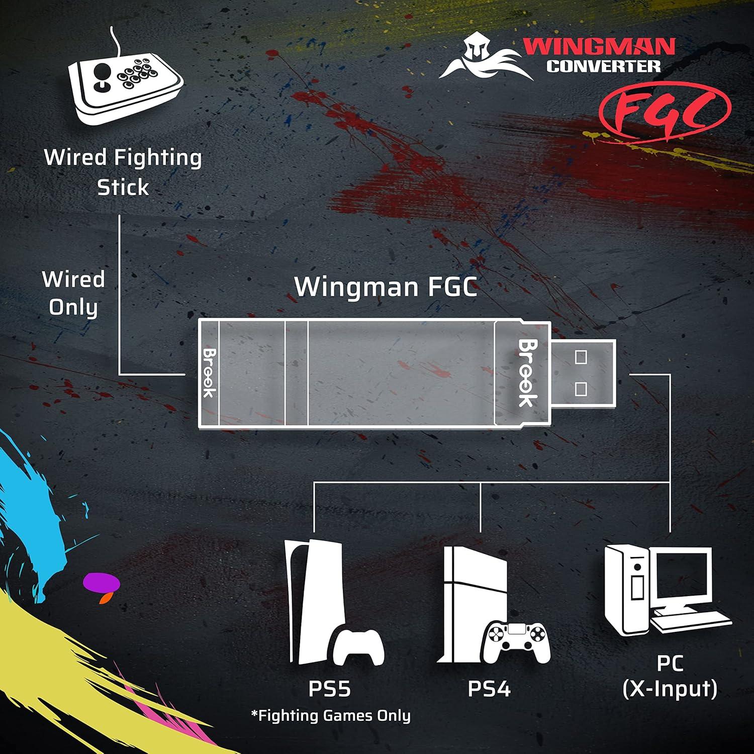 Convertidor Brook Wingman FGC para Joystick de Lucha PS5