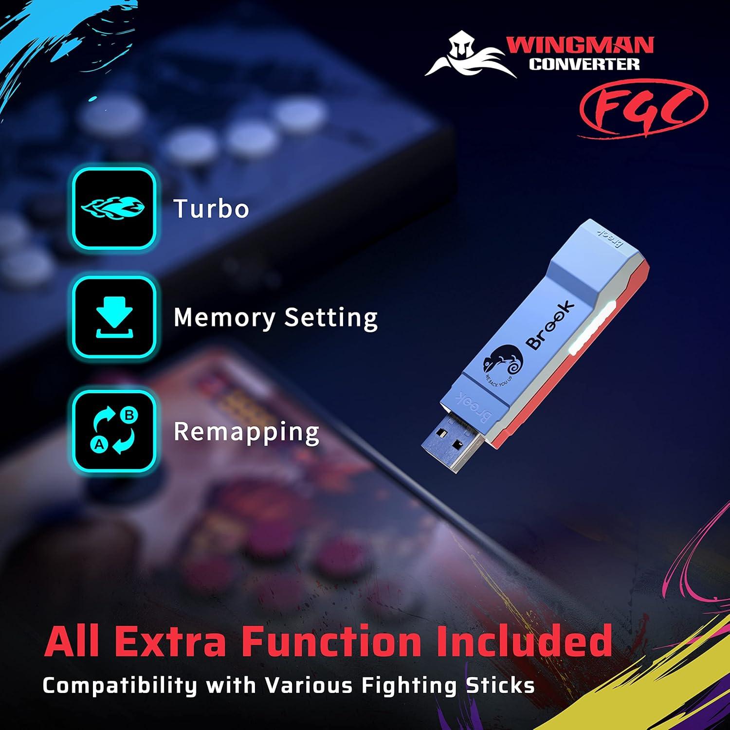 Convertidor Brook Wingman FGC para Joystick de Lucha PS5