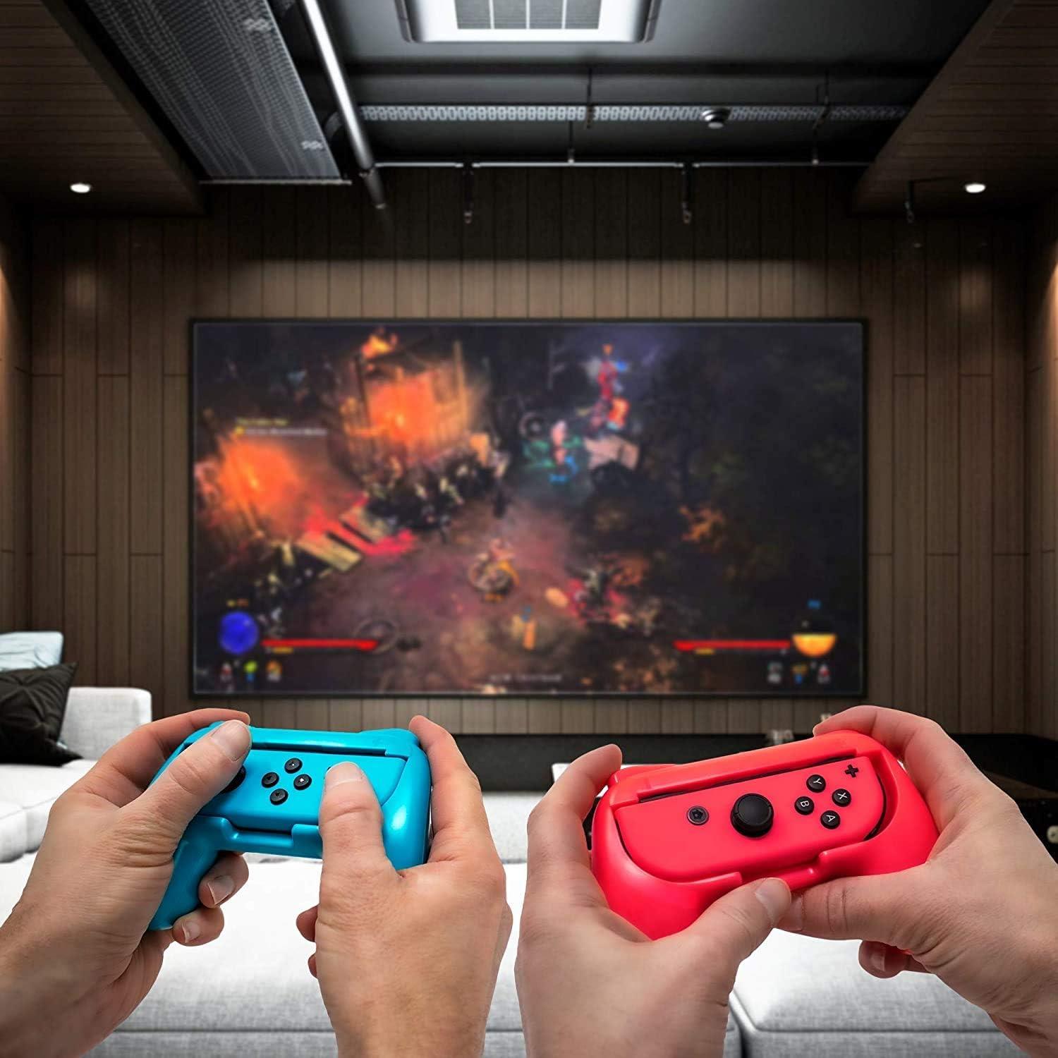 Agarre Controlador EIMGO para Nintendo Switch Joy-Con Rojo+Azul