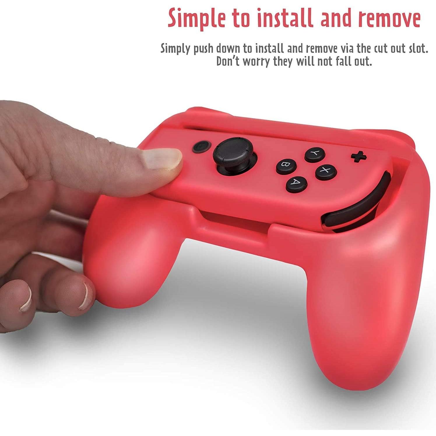 Agarre Controlador EIMGO para Nintendo Switch Joy-Con Rojo+Azul