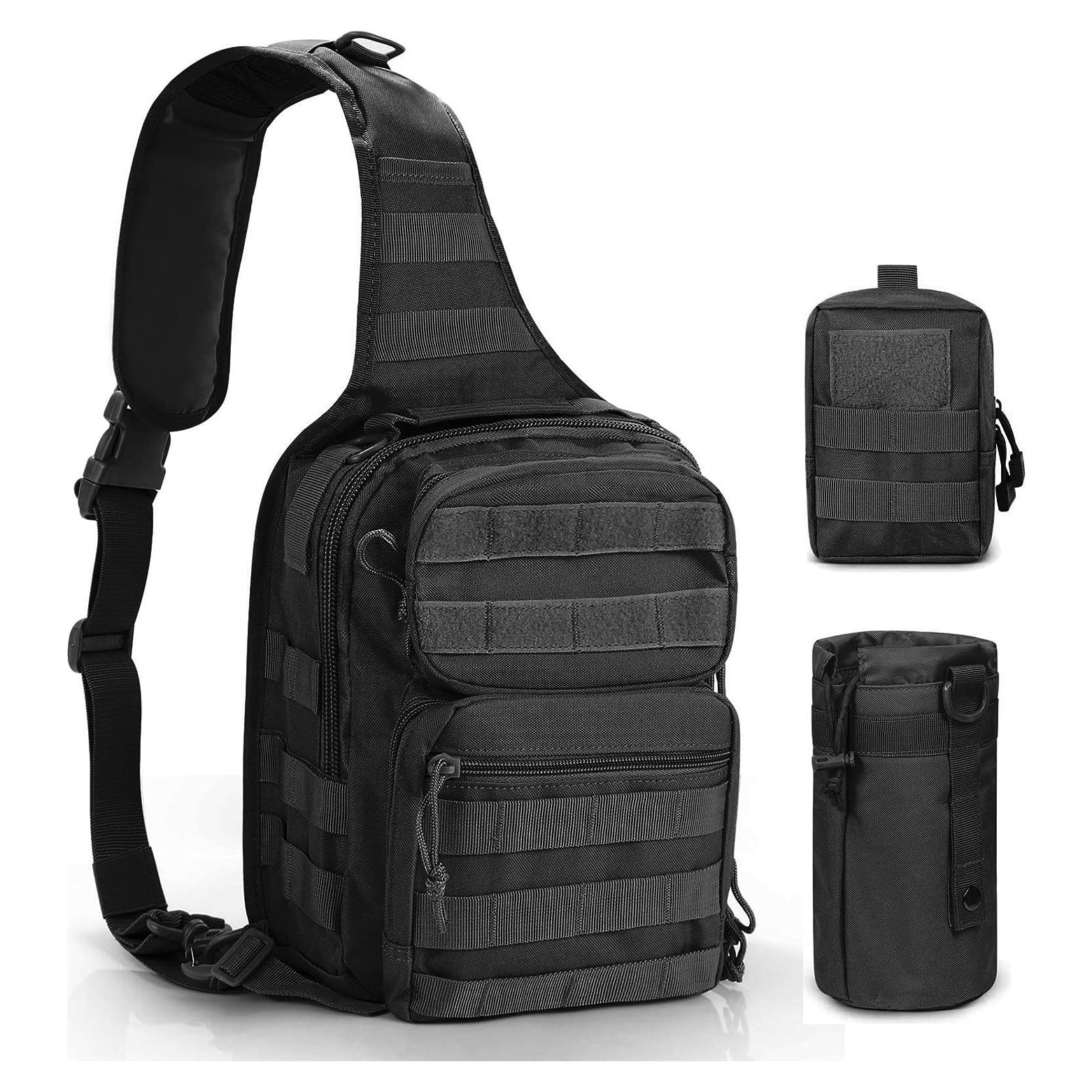 Combo 2 Pouches Molle Gogoku + Soporte Botella Agua