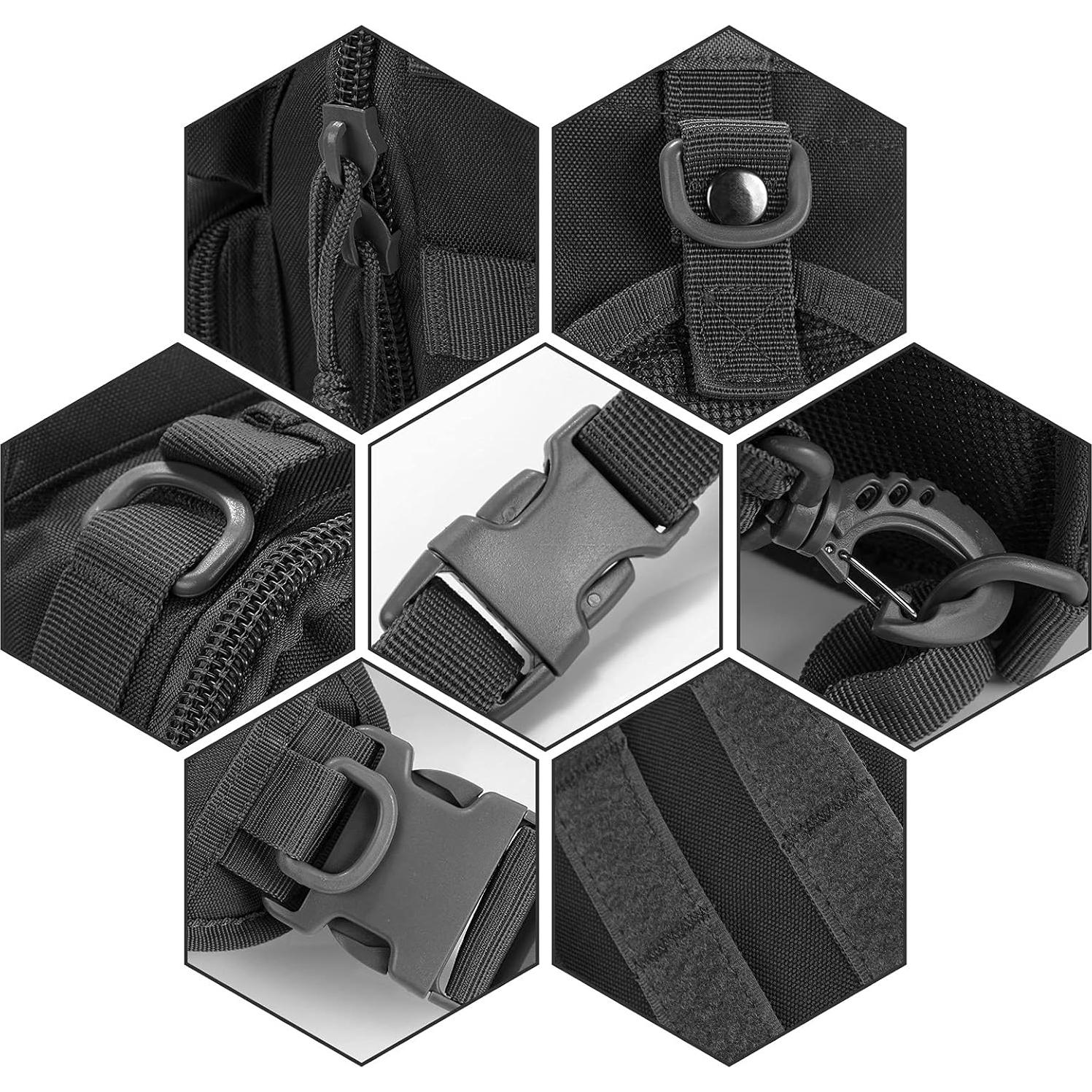 Combo 2 Pouches Molle Gogoku + Soporte Botella Agua