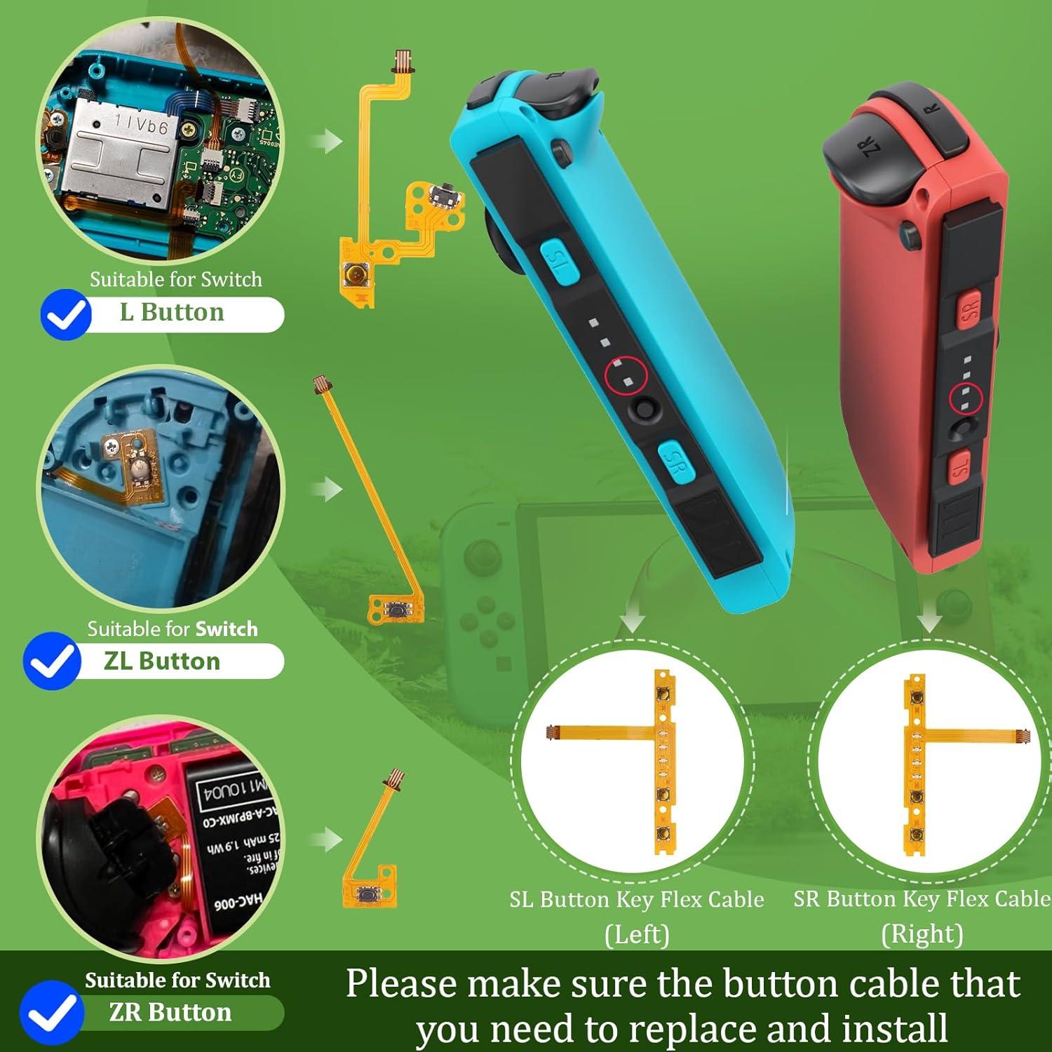 Raíl Deslizante Joy-Con Nintendo Switch Reemplazo SL SR