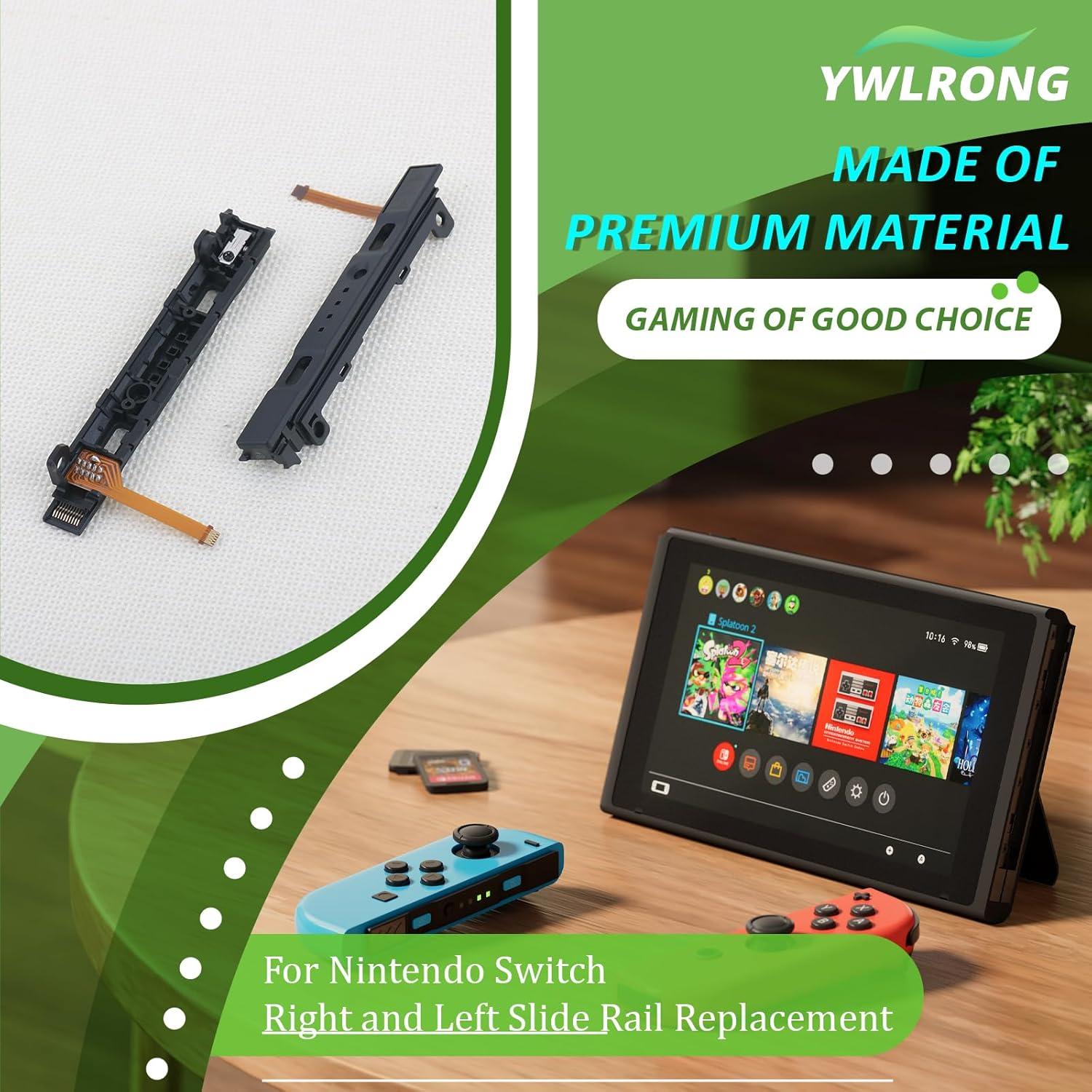 Raíl Deslizante Joy-Con Nintendo Switch Reemplazo SL SR