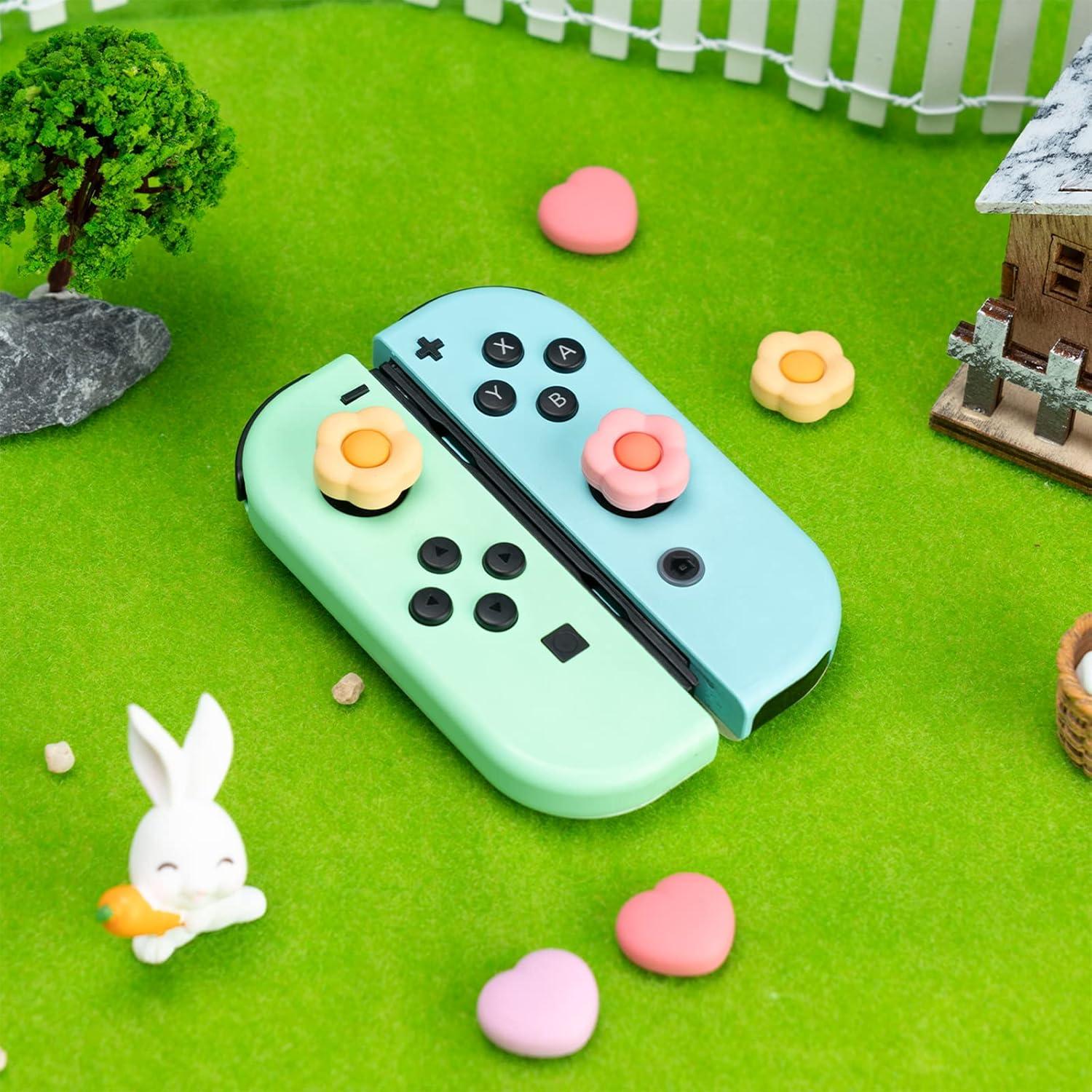 Tapas de Joystick GeekShare para Nintendo Switch - Corazón y Flor