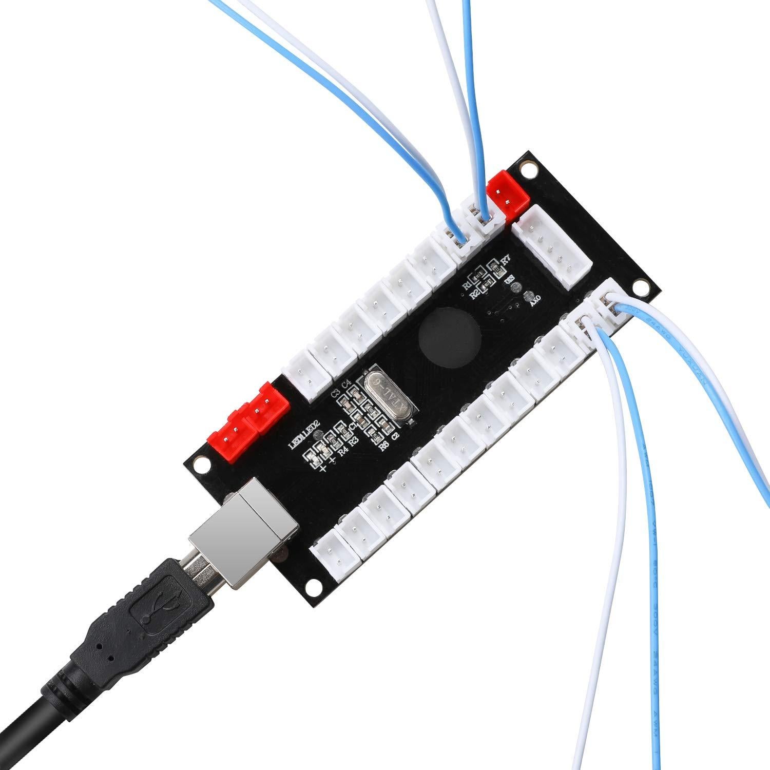 Controlador USB Guwarry para 2 Jugadores - Arcade DIY 5V