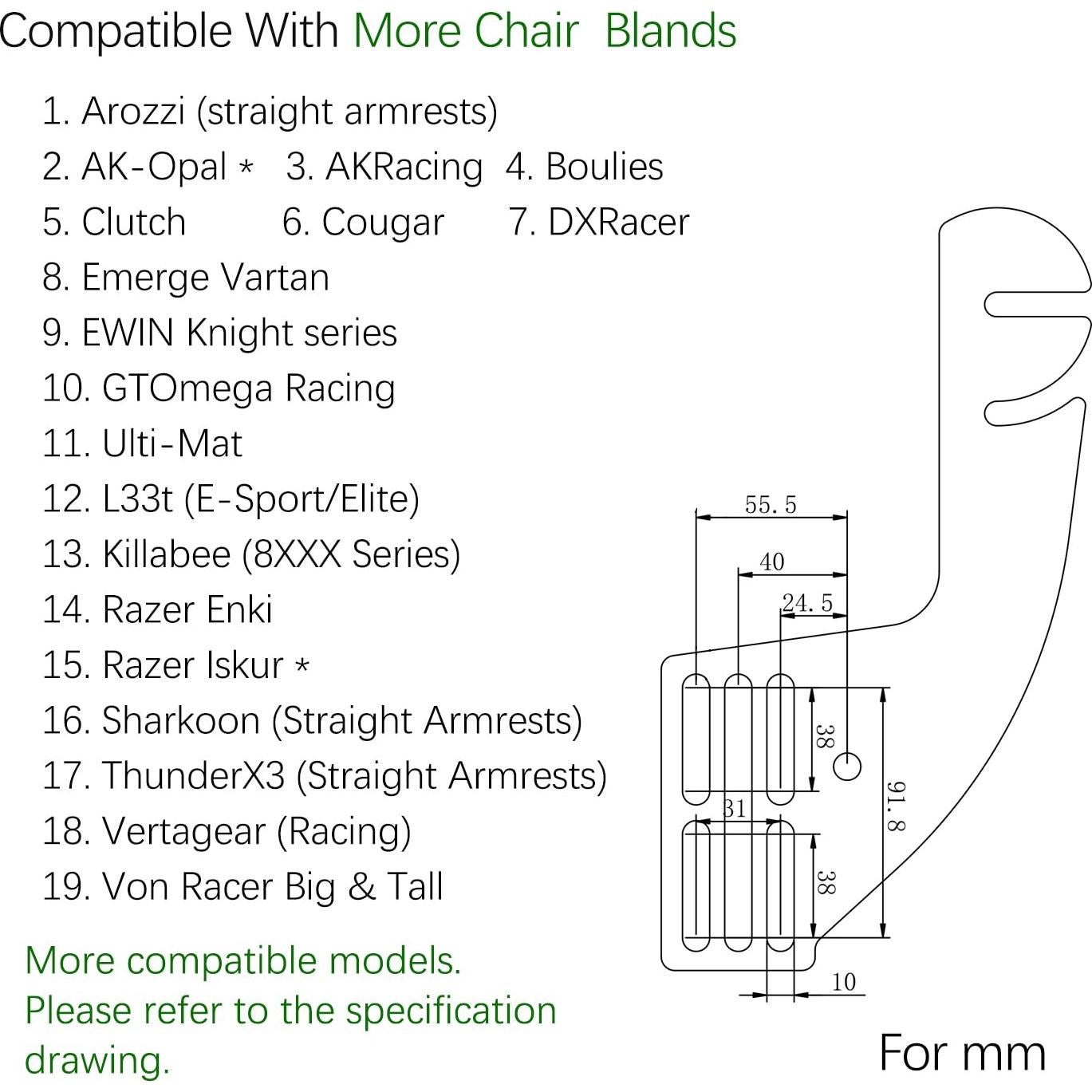 EG STARTS 2 set Chair Mounting Flight Sim Game Joystick Chair Mounts Throttle Hotas System Compatible with Logitech G X56 X52 Pro Thrustmaster Airbus Hotas TCA T.16000M Joystick Chair Mount