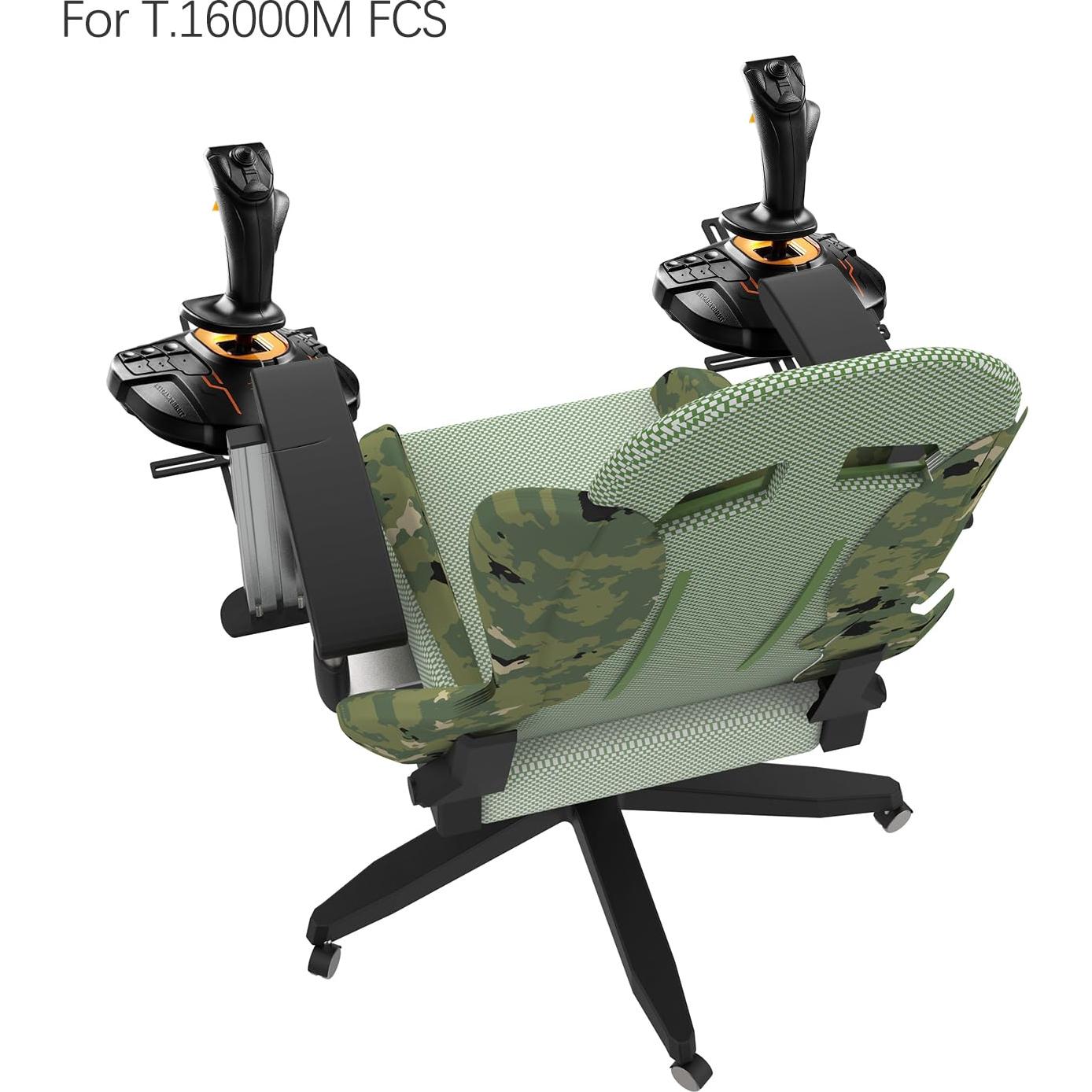 EG STARTS 2 set Chair Mounting Flight Sim Game Joystick Chair Mounts Throttle Hotas System Compatible with Logitech G X56 X52 Pro Thrustmaster Airbus Hotas TCA T.16000M Joystick Chair Mount
