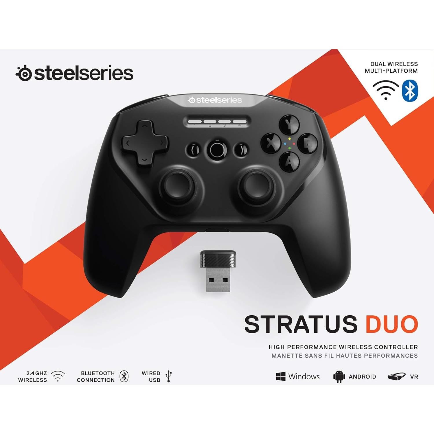 Controlador Inalámbrico SteelSeries Stratus Duo - 20h Batería