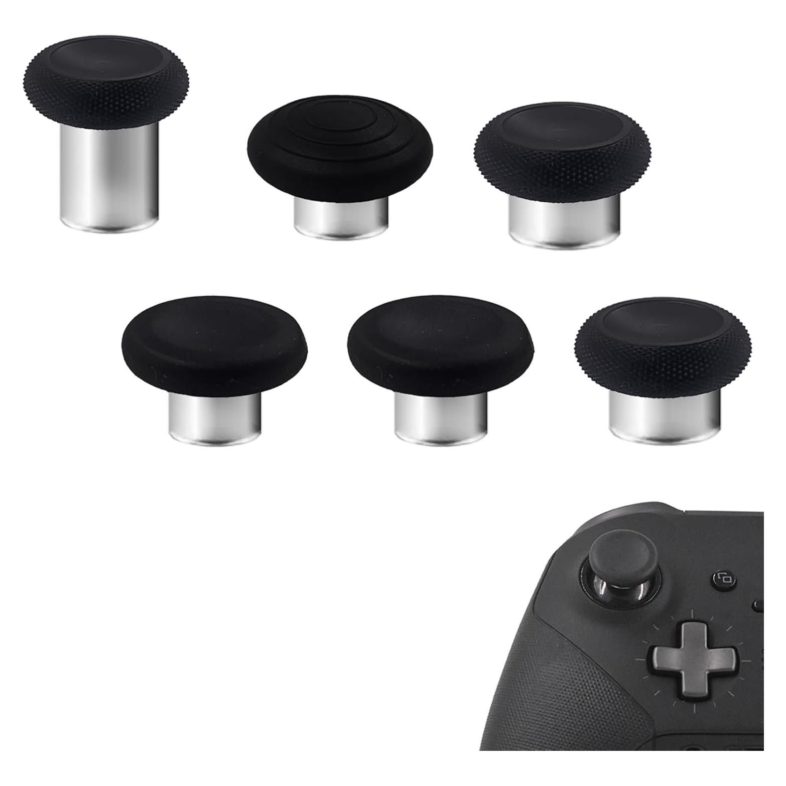 Juego de 6 Thumbsticks Intercambiables Xbox Elite 2 Negro