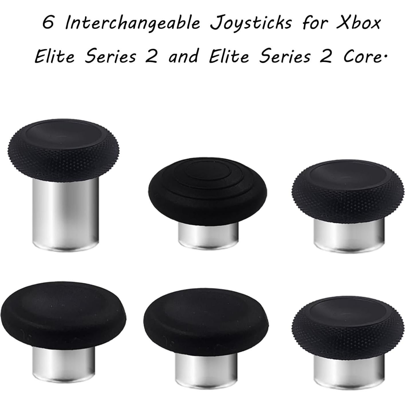 Juego de 6 Thumbsticks Intercambiables Xbox Elite 2 Negro