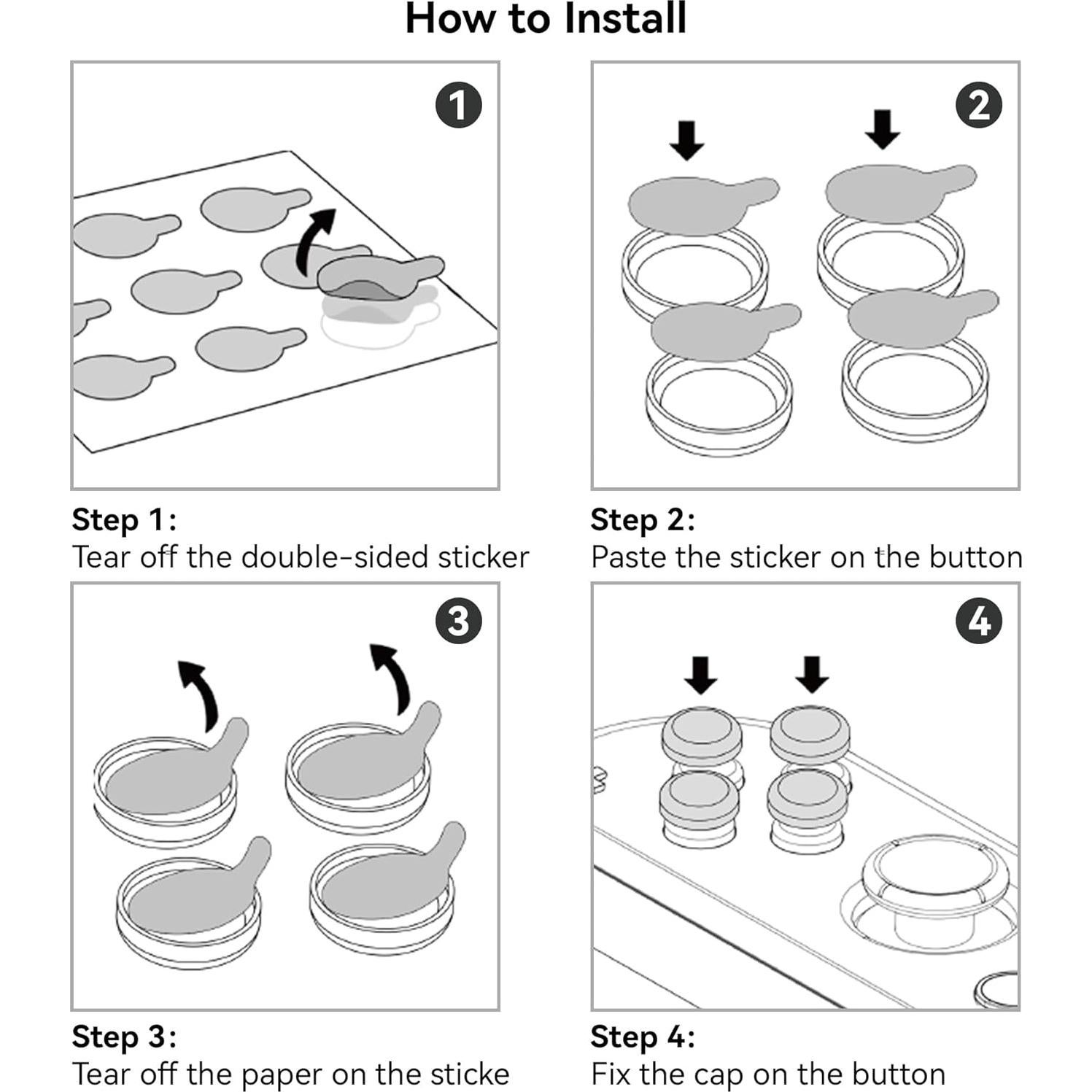 Tapas de Botones GeekShare para Switch OLED - Halloween