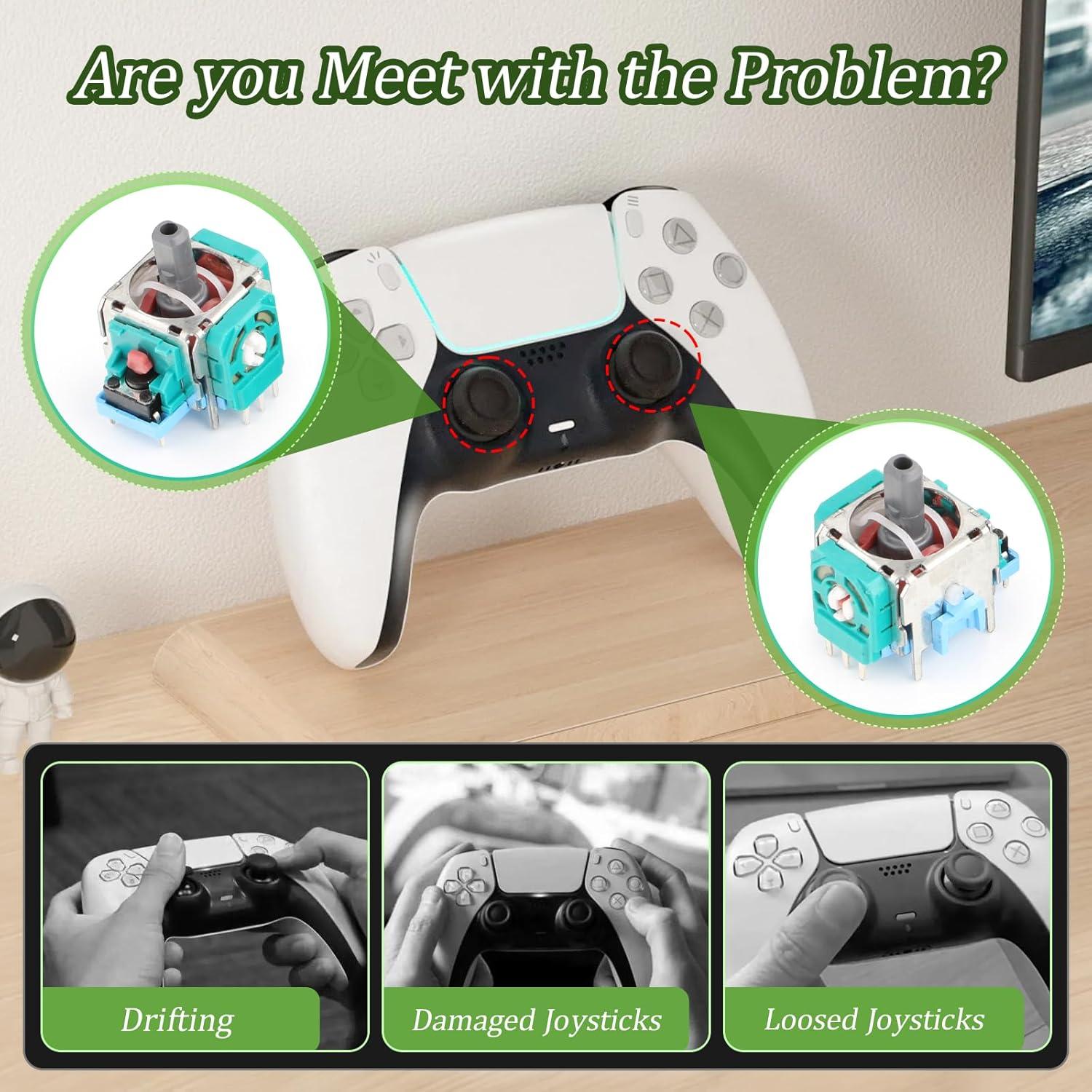 Reemplazo Joystick PS5 YWLRONG 2 Piezas + Tornillos