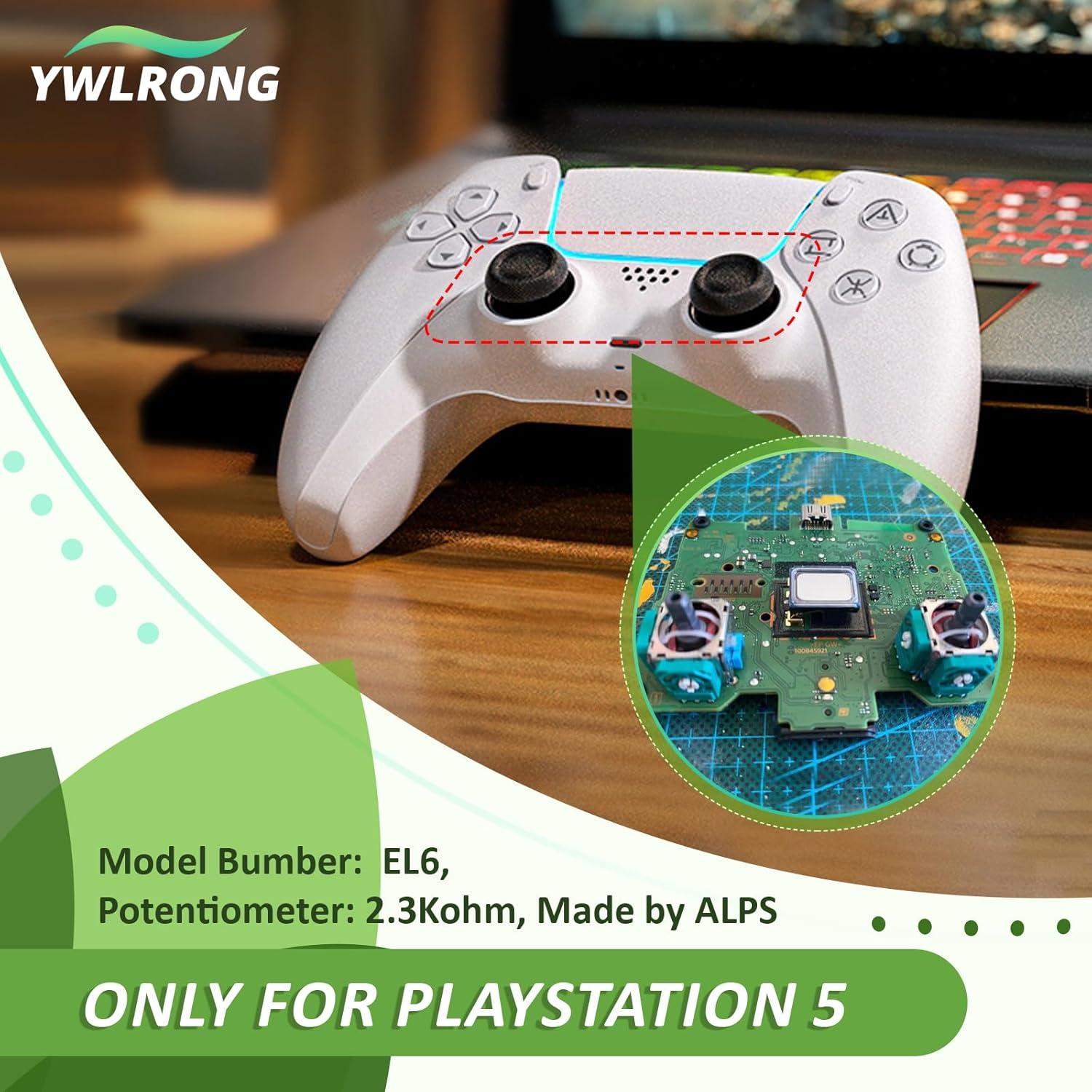 Reemplazo Joystick PS5 YWLRONG 2 Piezas + Tornillos