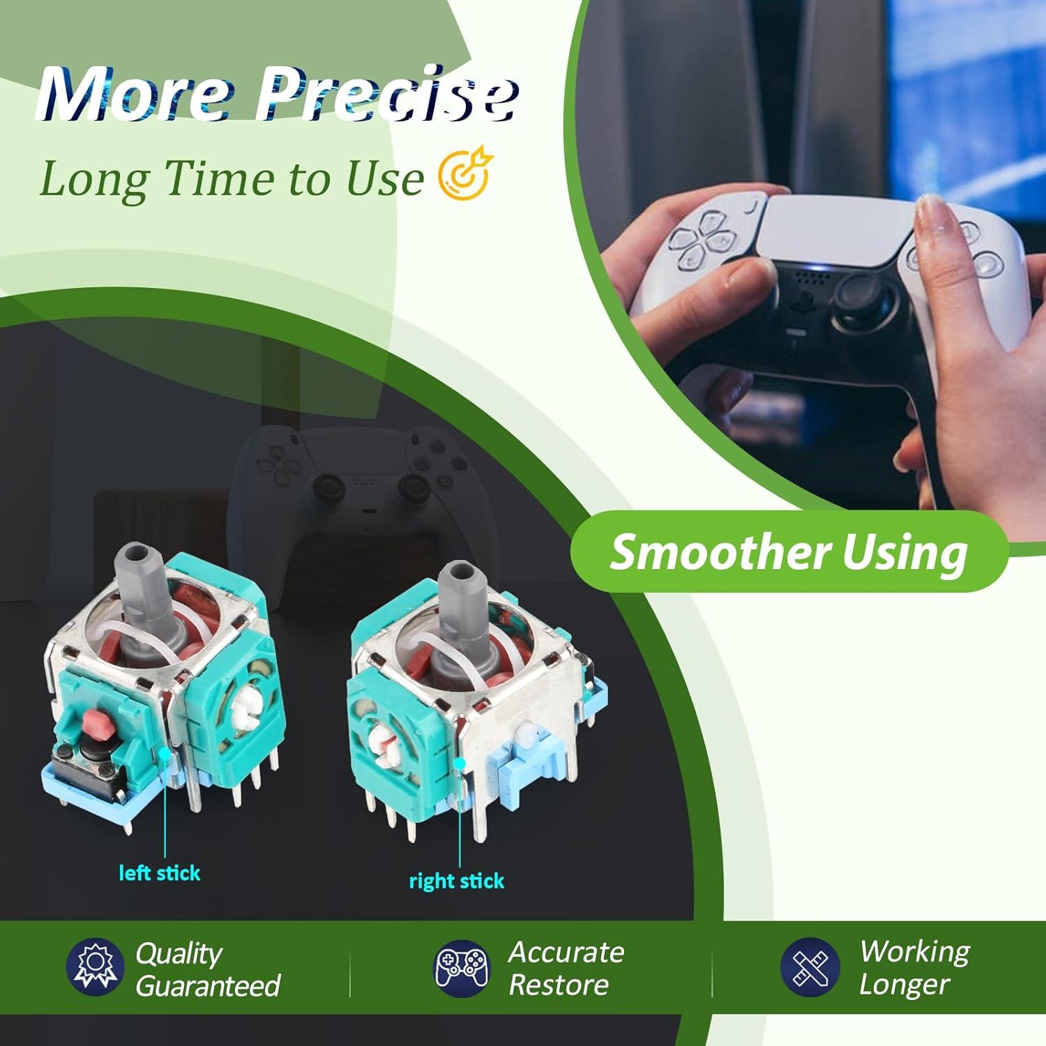 Reemplazo Joystick PS5 YWLRONG 2 Piezas + Tornillos