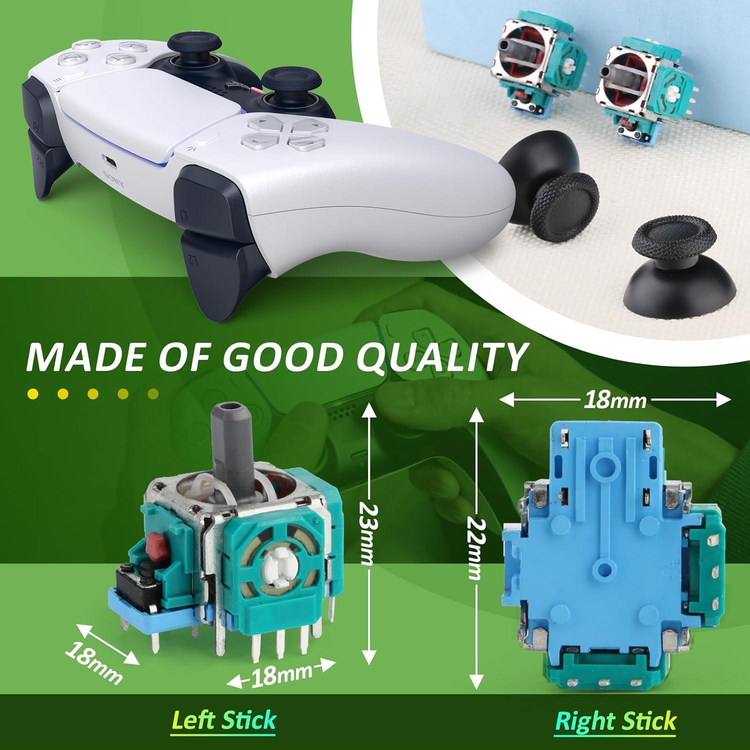 Reemplazo Joystick PS5 YWLRONG 2 Piezas + Tornillos